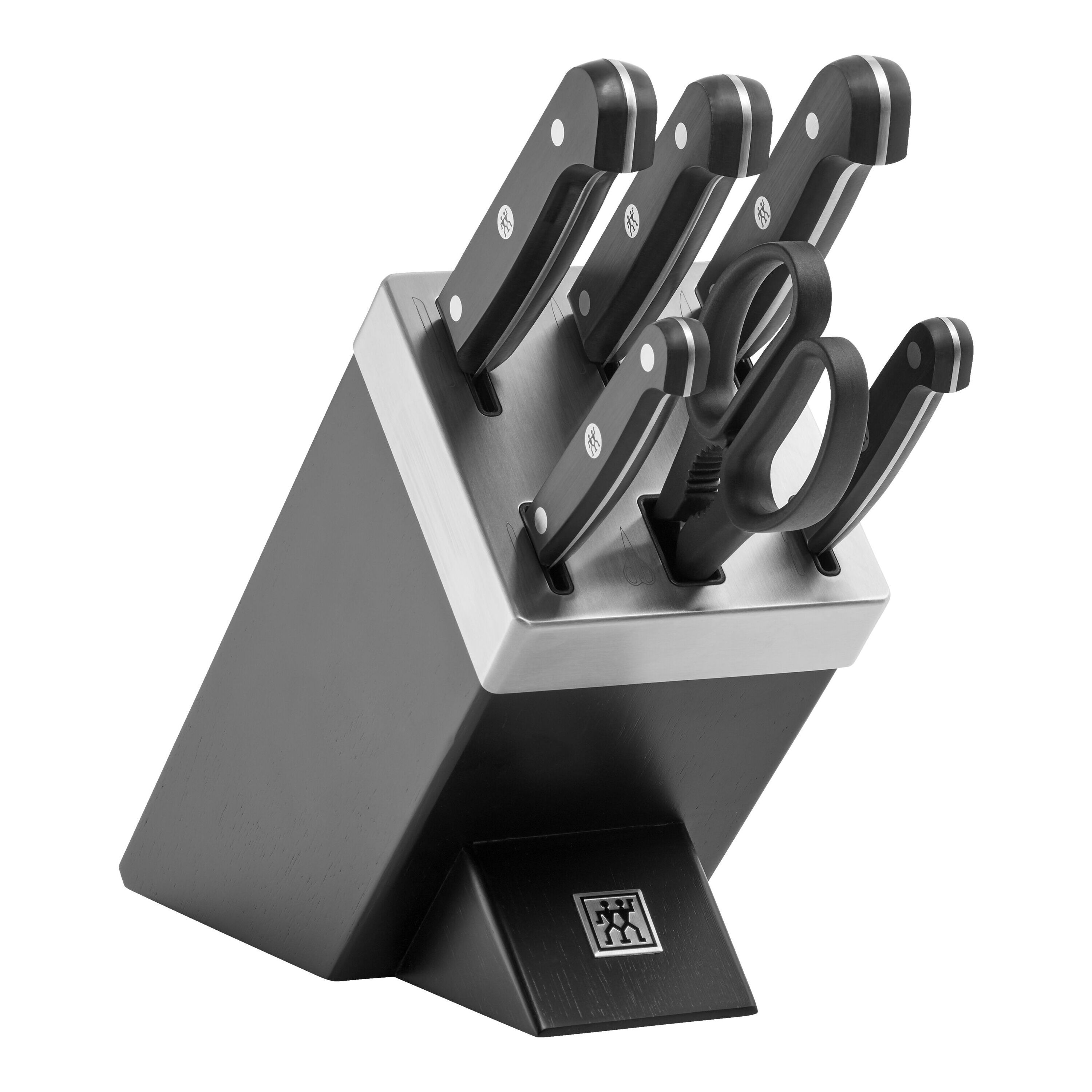 ZWILLING        Gourmet                7-tlg, Selbstschärfender Messerblock, Schwarz