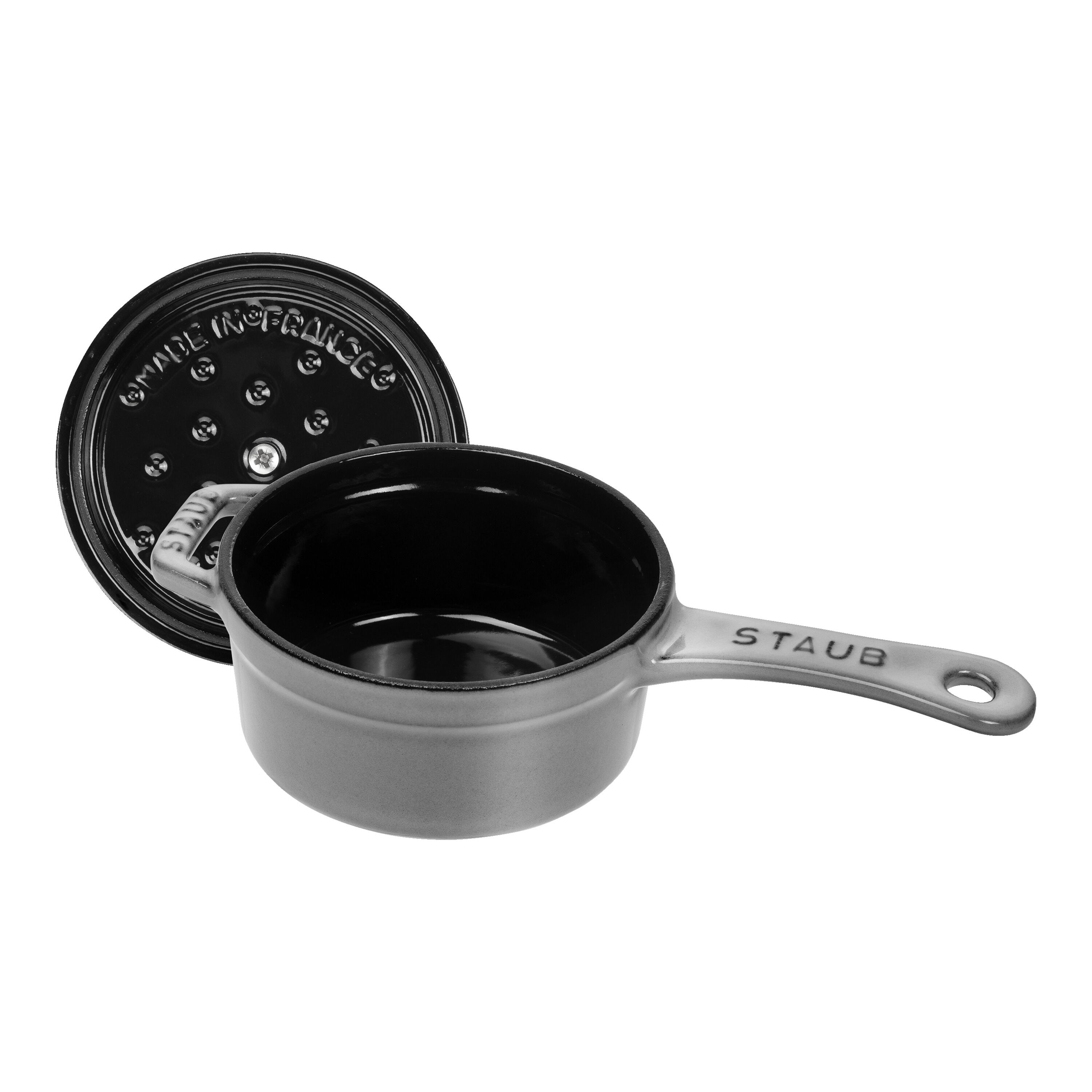 Staub        Specialities                Stieltopf 10 cm, Gusseisen, Graphit-Grau
