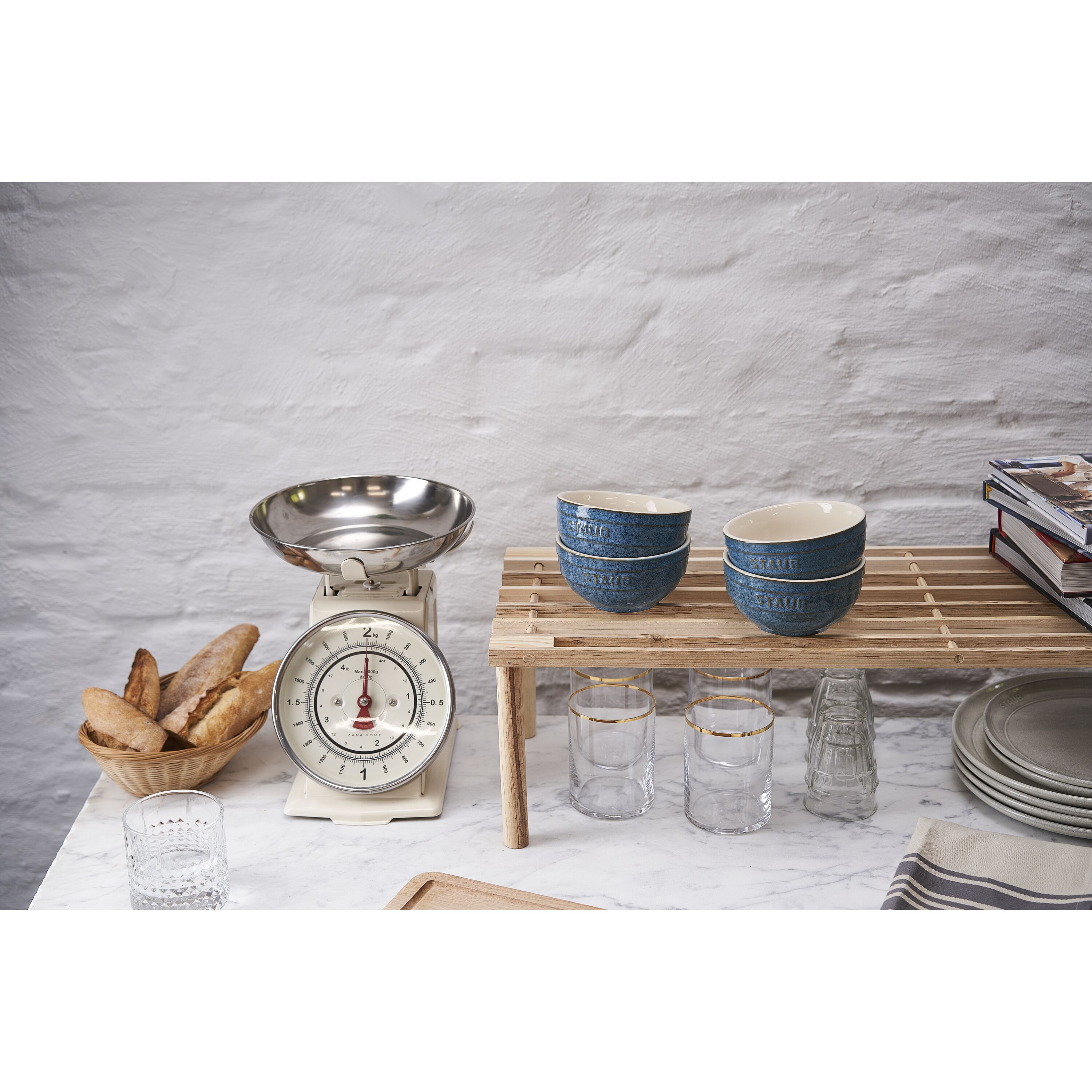 Staub        Ceramique                Schüssel Set 12 cm / 4-tlg, Antik-Türkis, Keramik