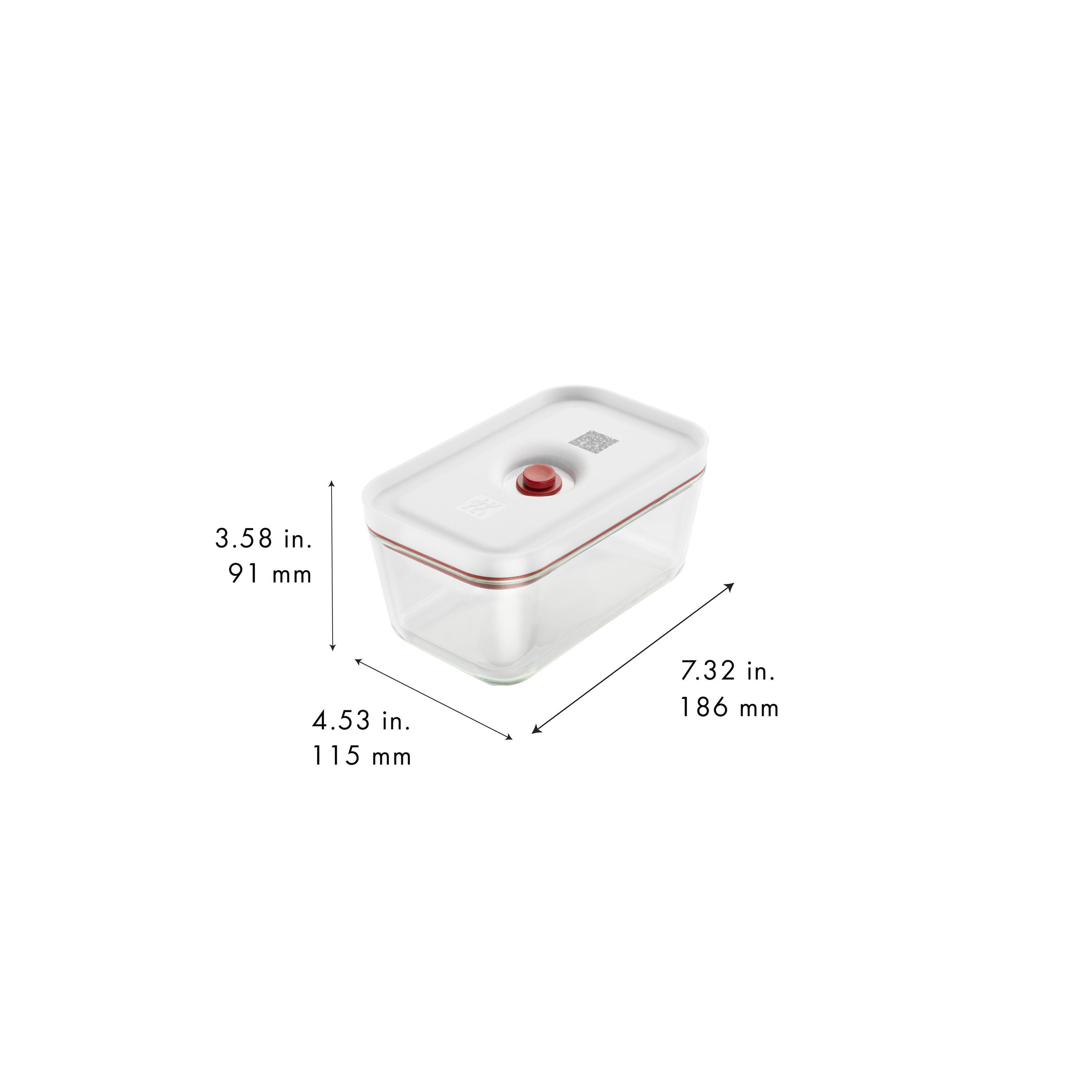 ZWILLING        Fresh & Save                Vakuumbox M, Glas, Rot