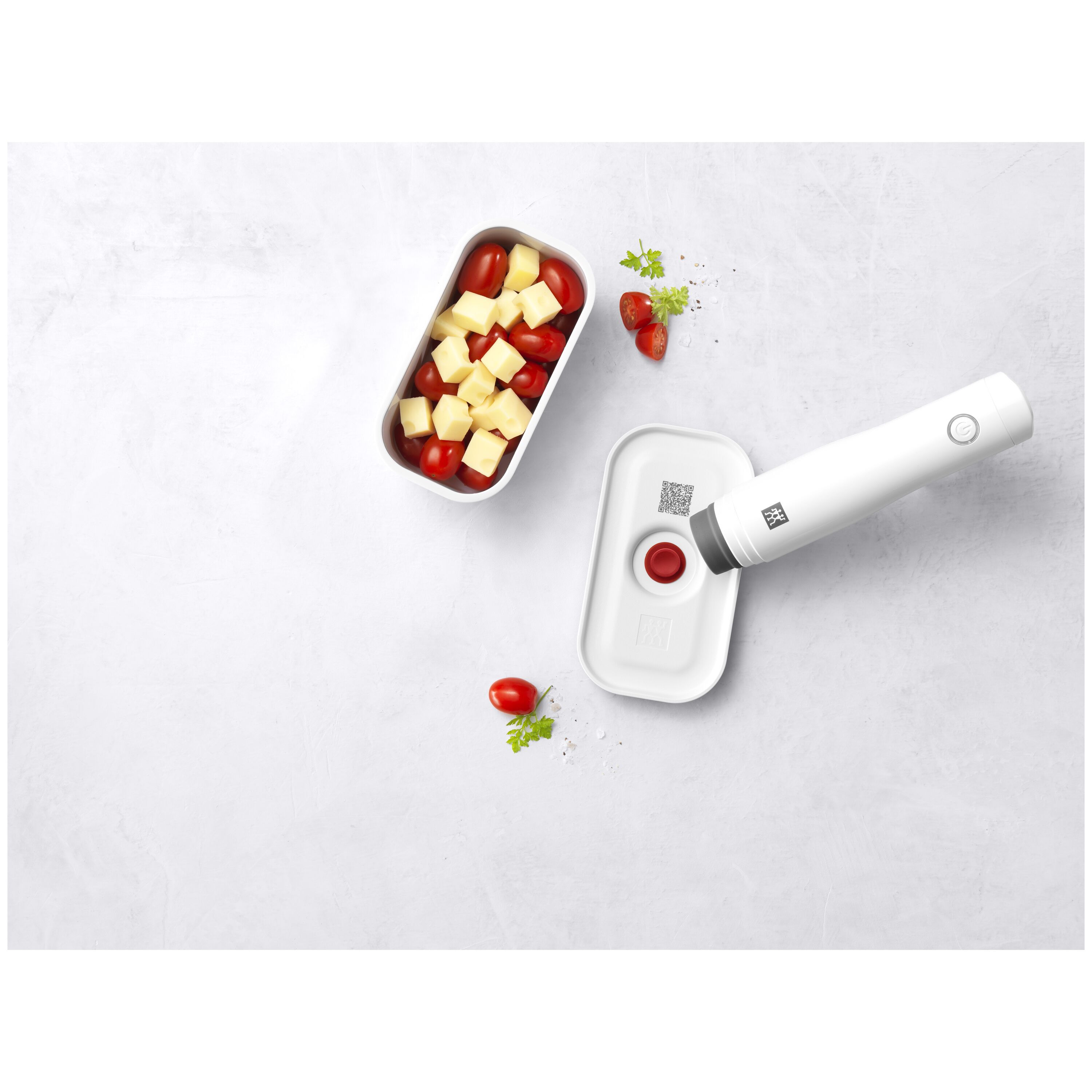 ZWILLING        Fresh & Save                Vakuum Lunchbox S, Kunststoff, Weiß-Rot