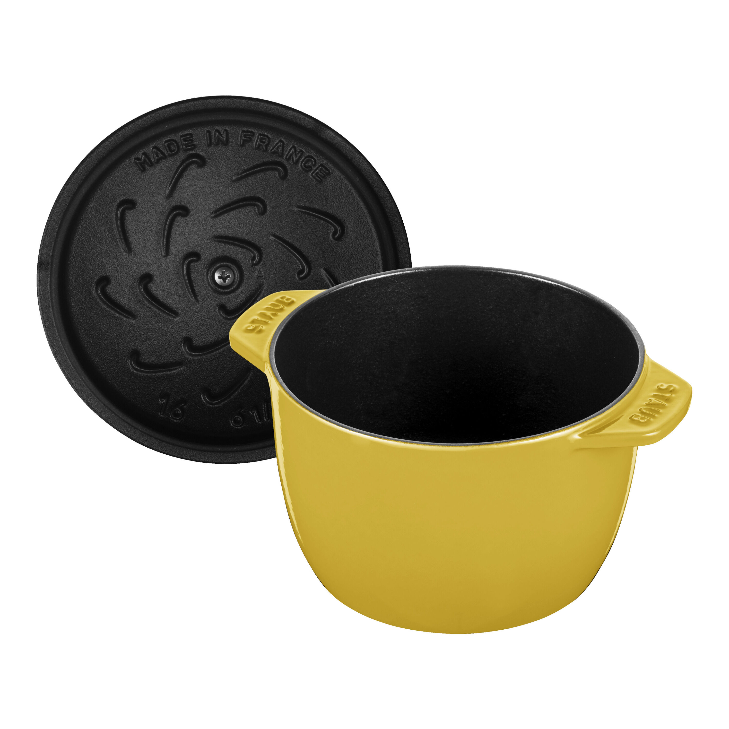 Staub        La Cocotte                Reis-Cocotte 16 cm, rund, Citron, Gusseisen