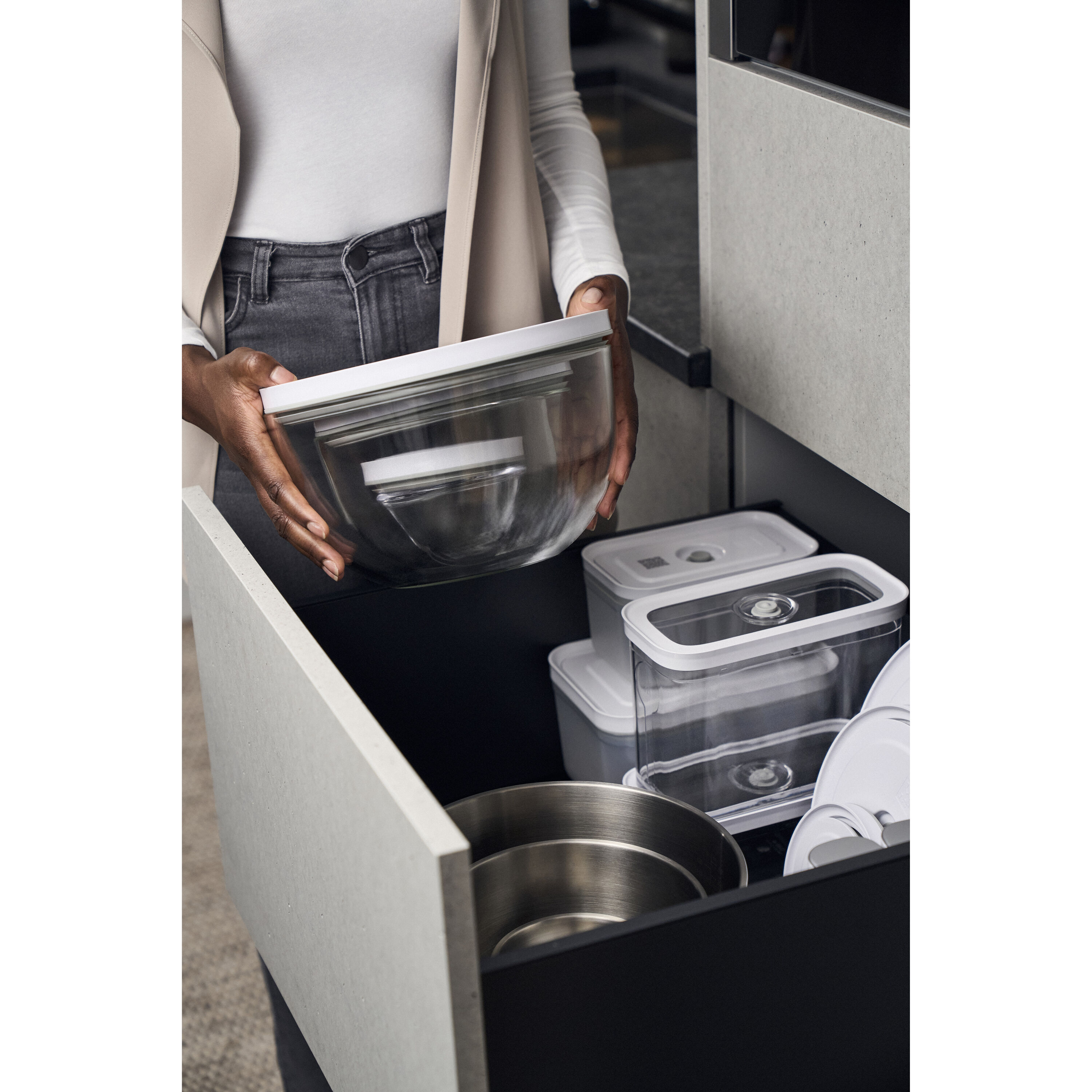 ZWILLING        Fresh & Save BOWLS                Vakuumschüssel L / 24 cm, Glas, Transparent