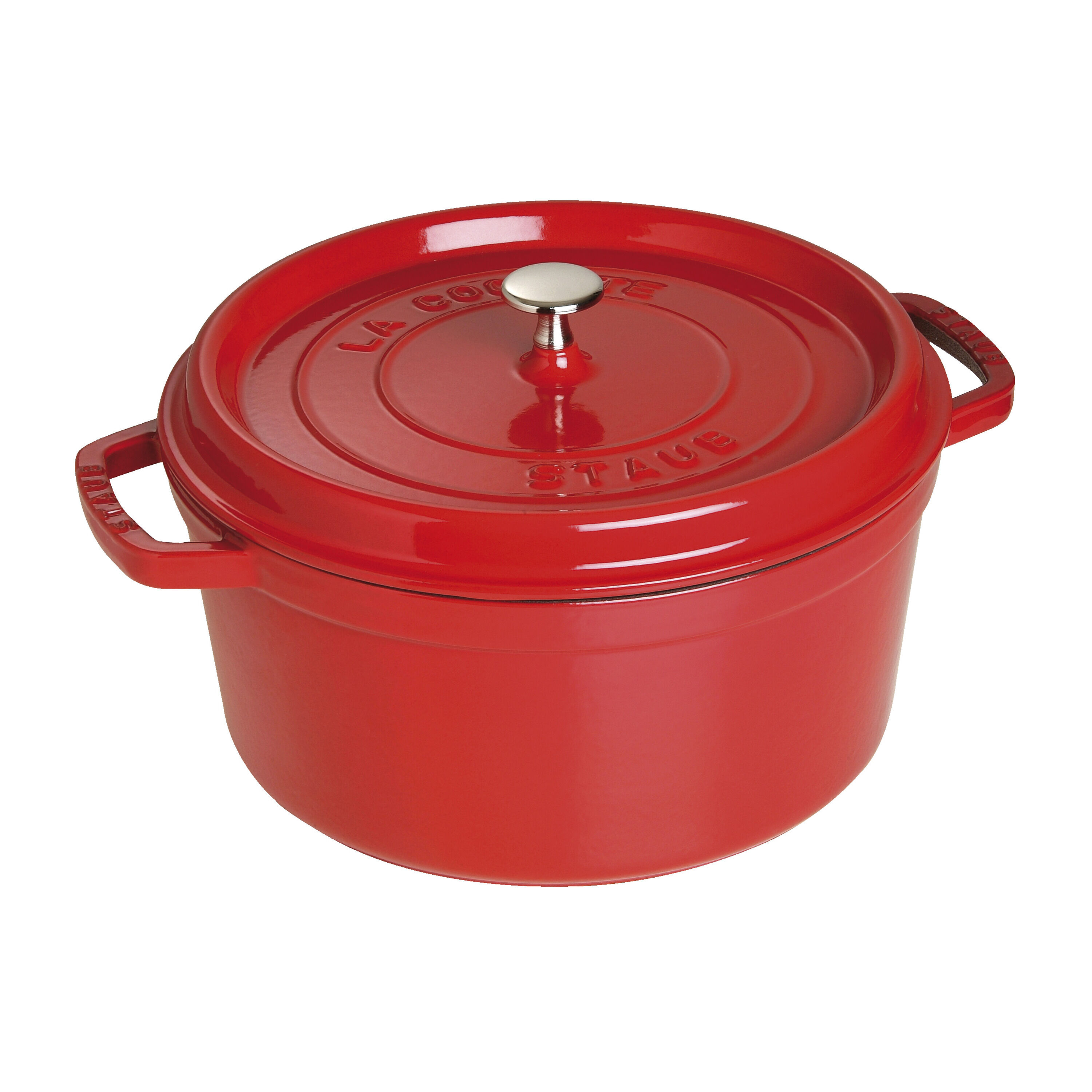 Staub        La Cocotte                Cocotte 28 cm, rund, Kirsch-Rot, Gusseisen