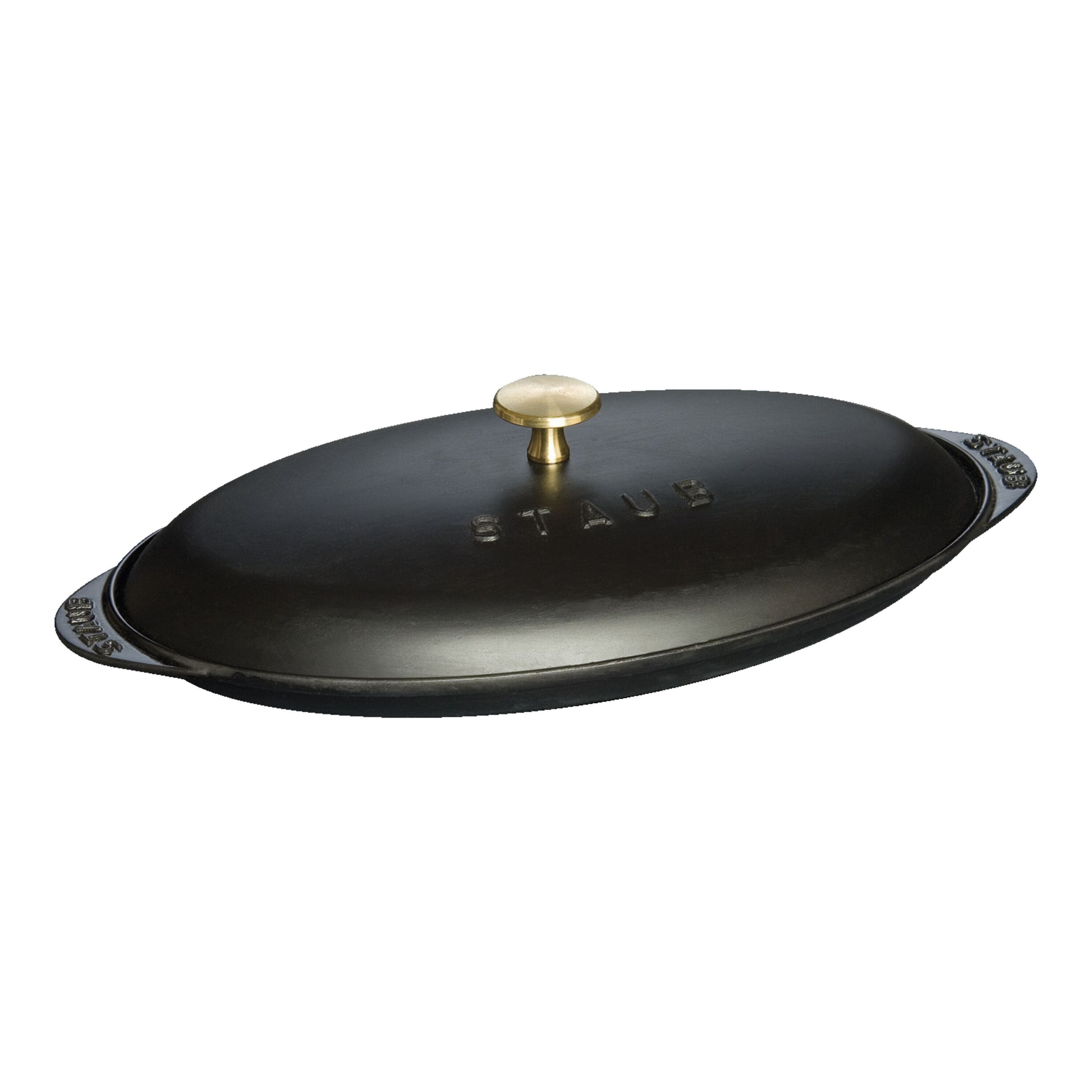 Staub        Specialities                Ofenform mit Deckel 31 cm, oval, Schwarz, Gusseisen
