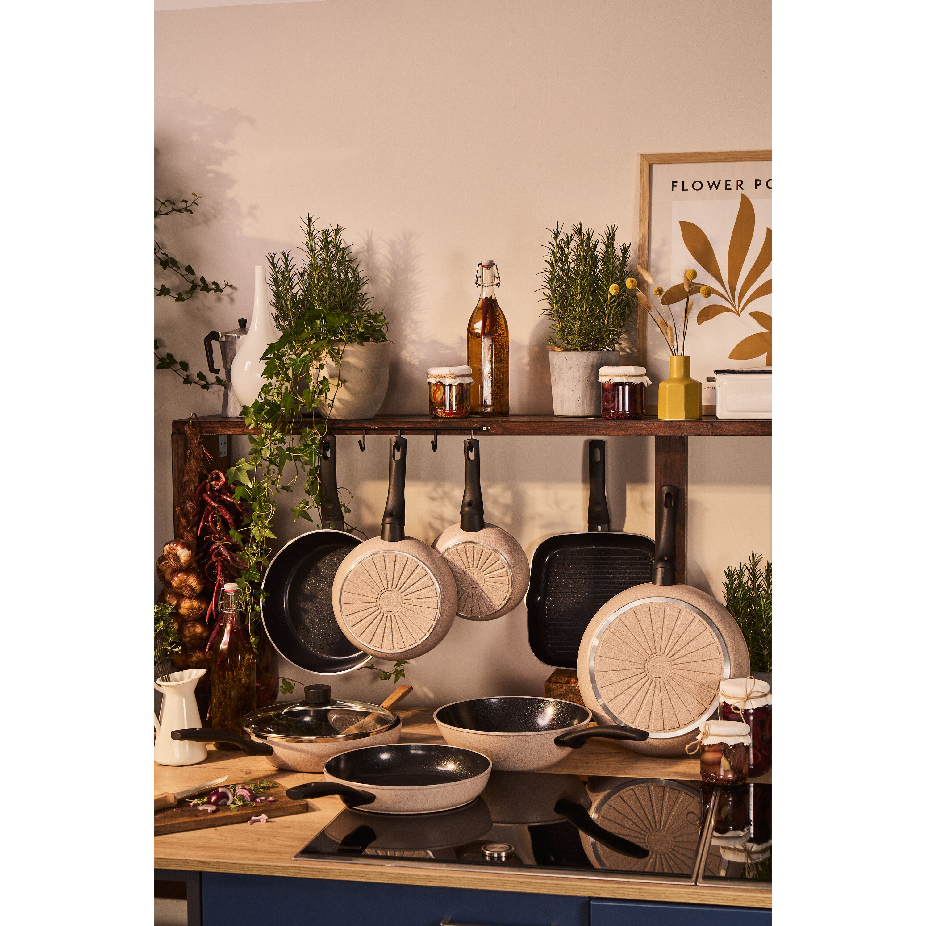 BALLARINI        Ledro                Grillpfanne, 28 cm, Aluminium, Keramische Antihaftbeschichtung