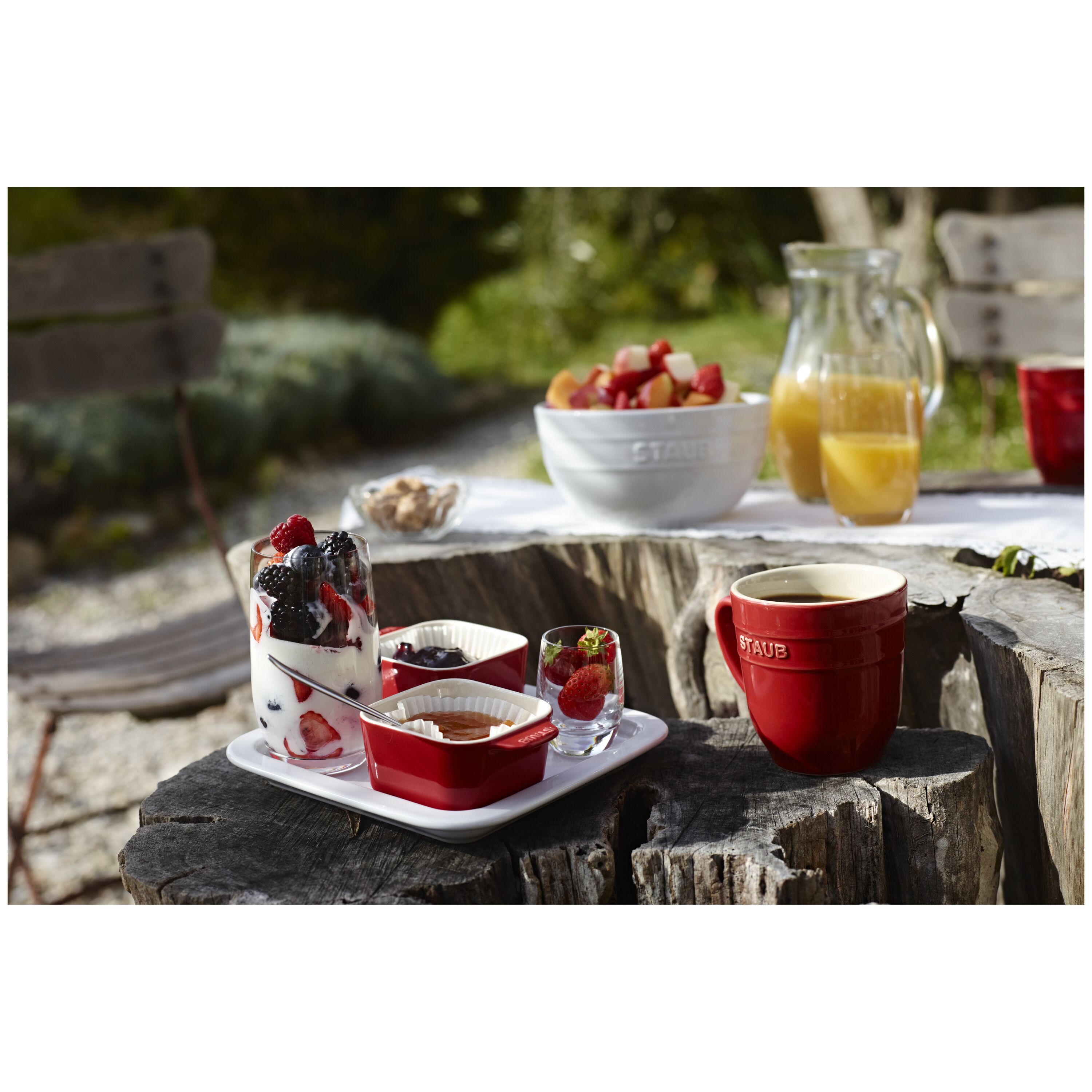 Staub        Ceramique                Tapas Set, 5-teilig, kirschrot 5-tlg, Kirsch-Rot, Keramik