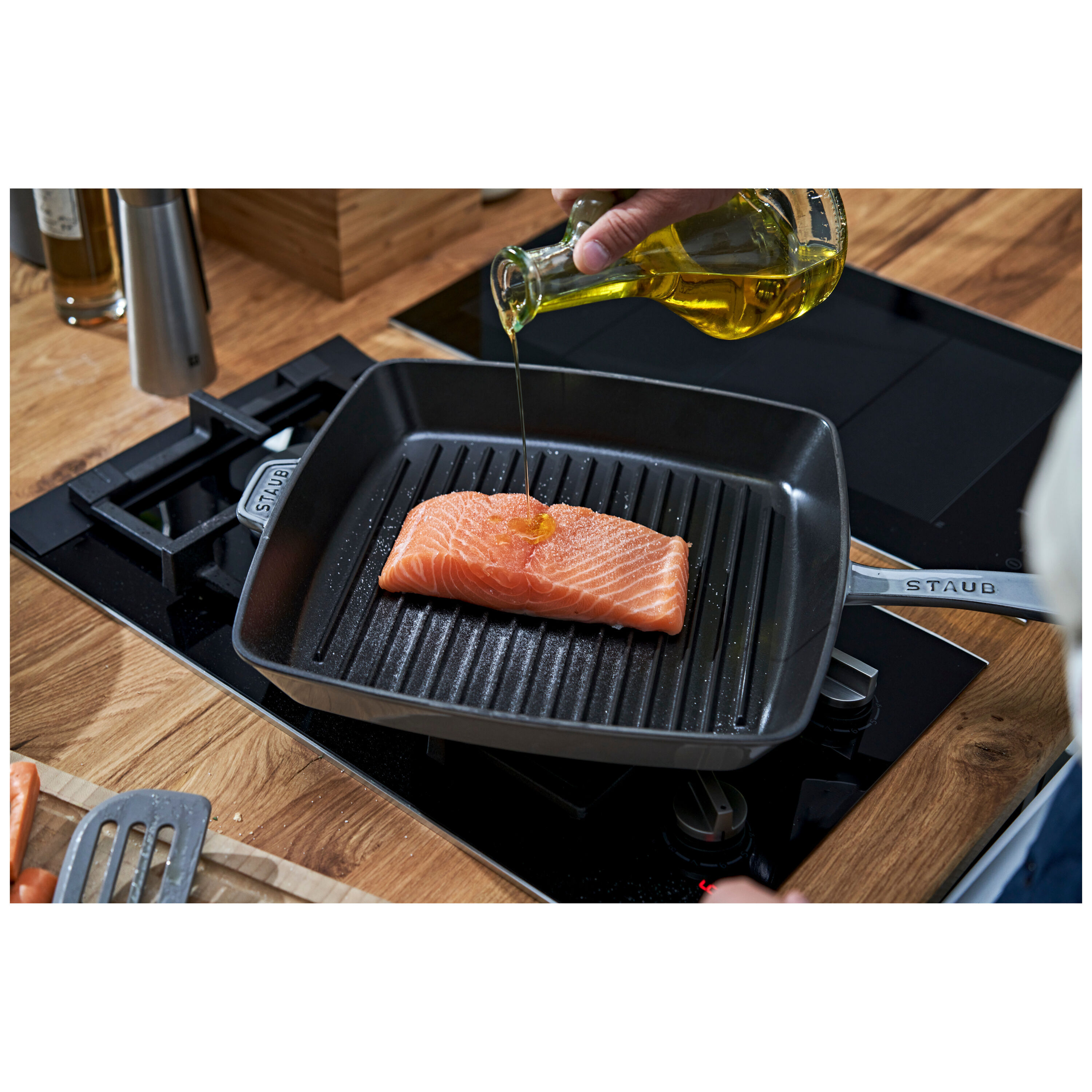 Staub        Grill Pans                American Grill 30 cm, Gusseisen, Graphit-Grau