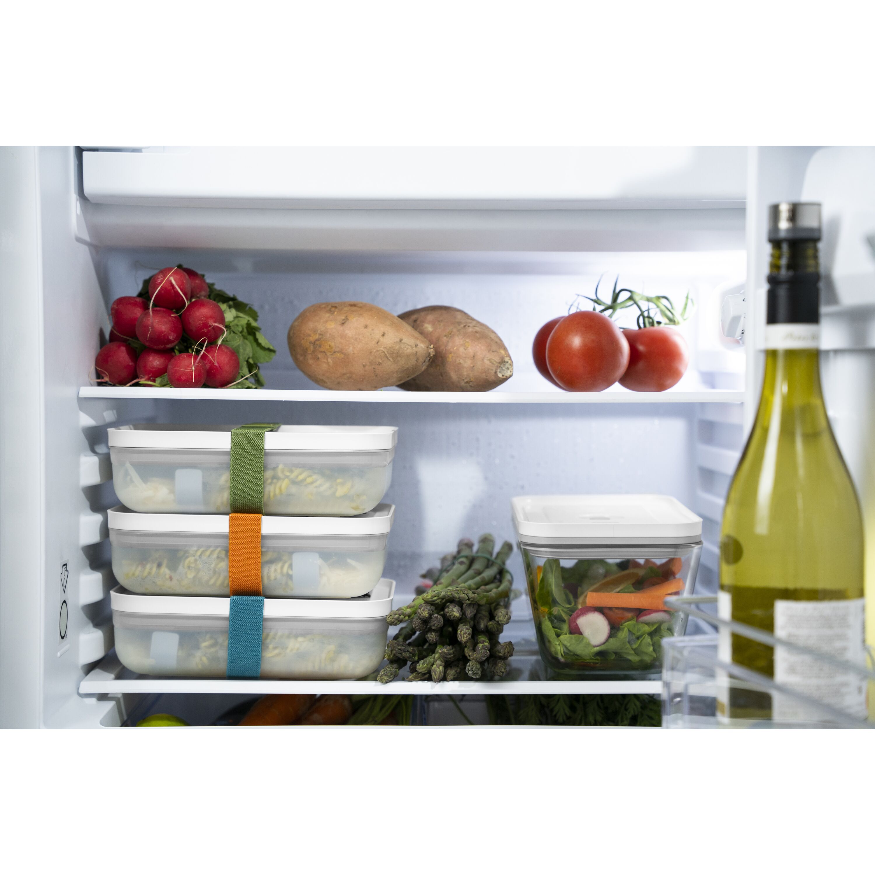 ZWILLING        Fresh & Save                Vakuum Lunchbox Set, L flach / 6-tlg, Kunststoff, Semitransparent-Grau