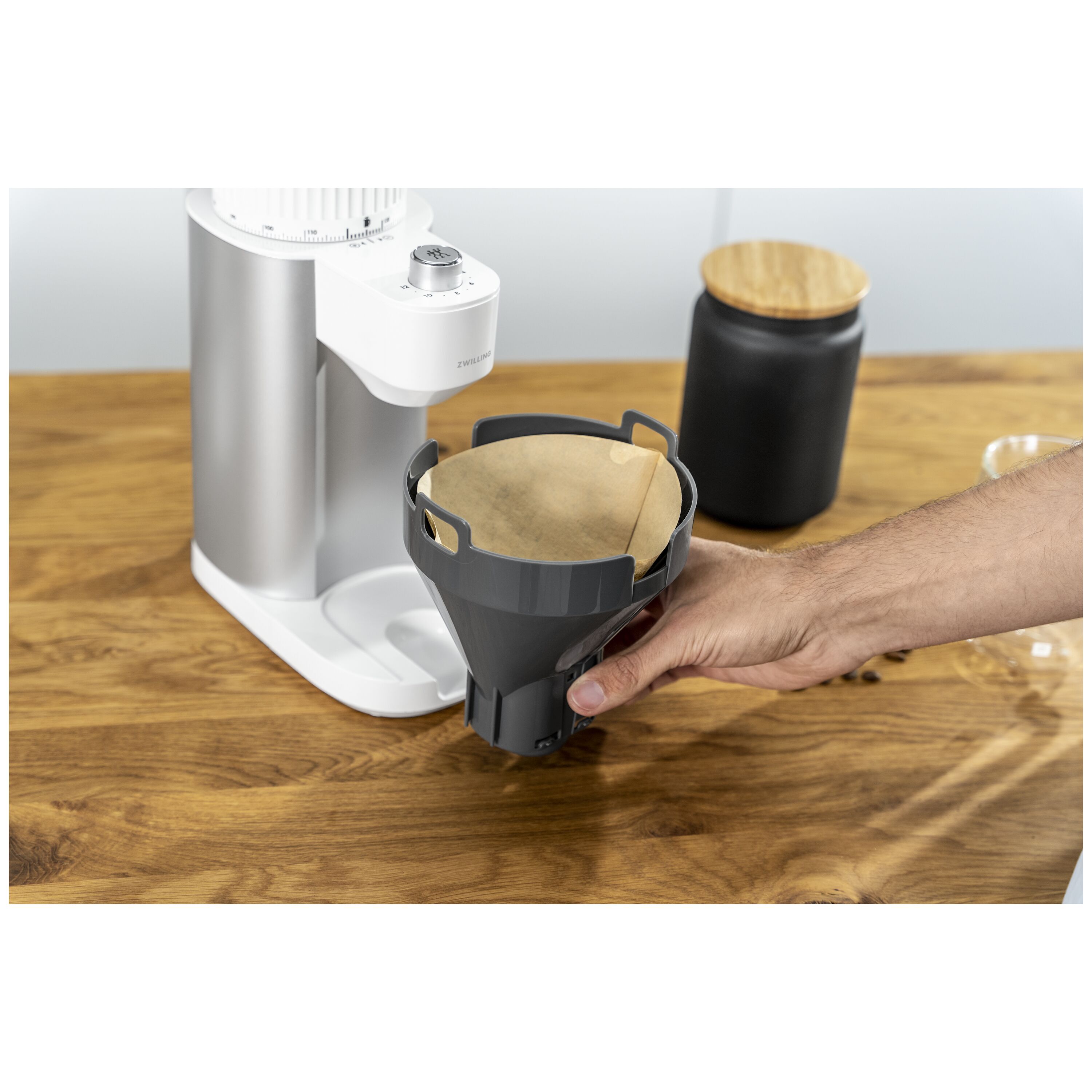 ZWILLING        Enfinigy                Kaffeemühle, Silber-Weiß