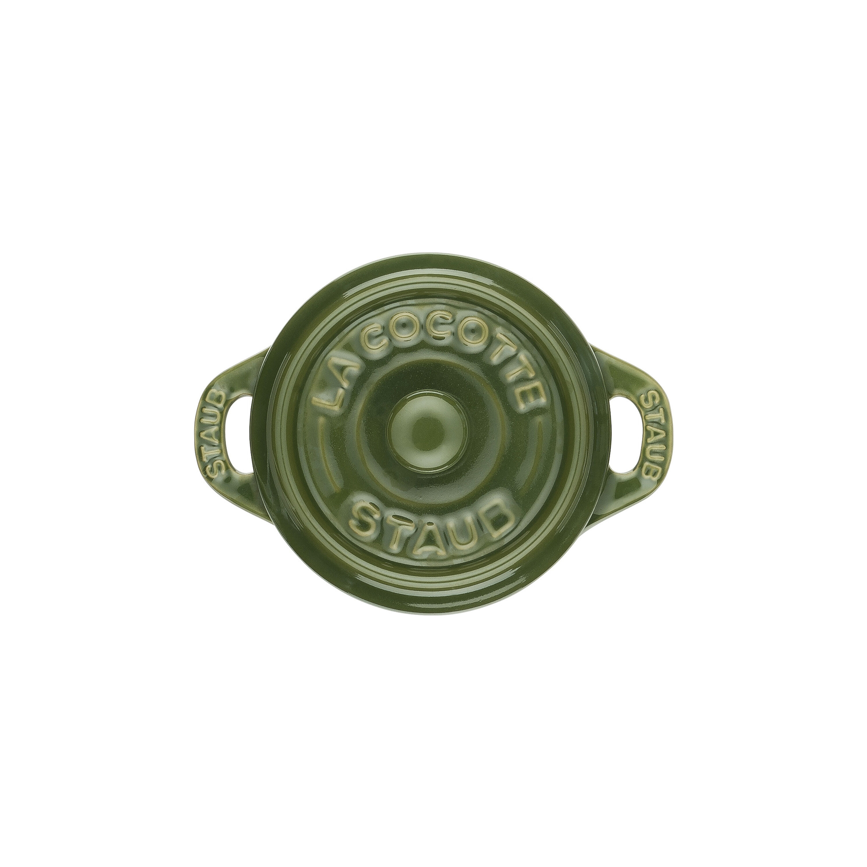 Staub        Ceramique                Mini Cocotte 10 cm, rund, Basilikum-Grün, Keramik