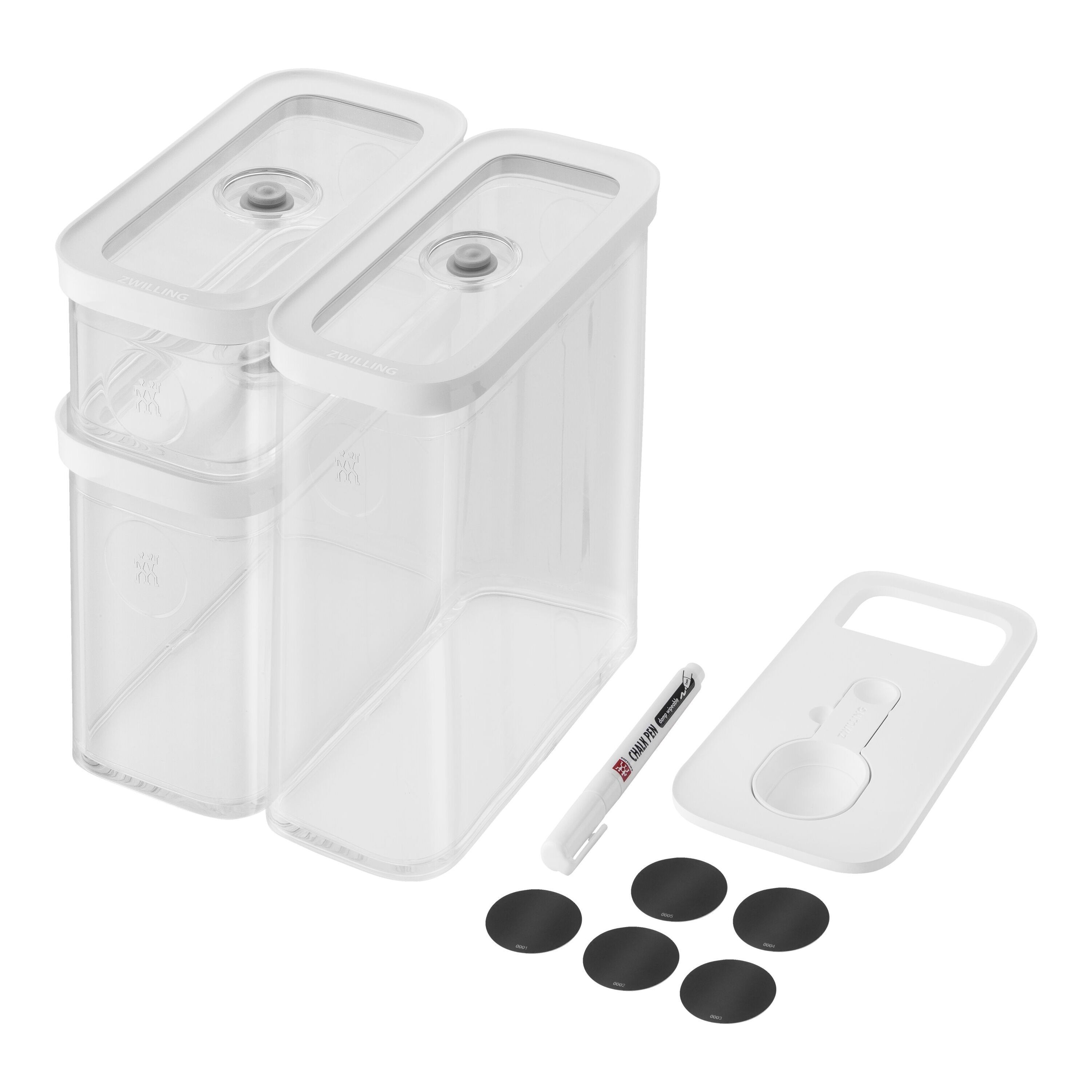 ZWILLING        Fresh & Save CUBE                CUBE Set, M / 5-tlg, Transparent-Weiß