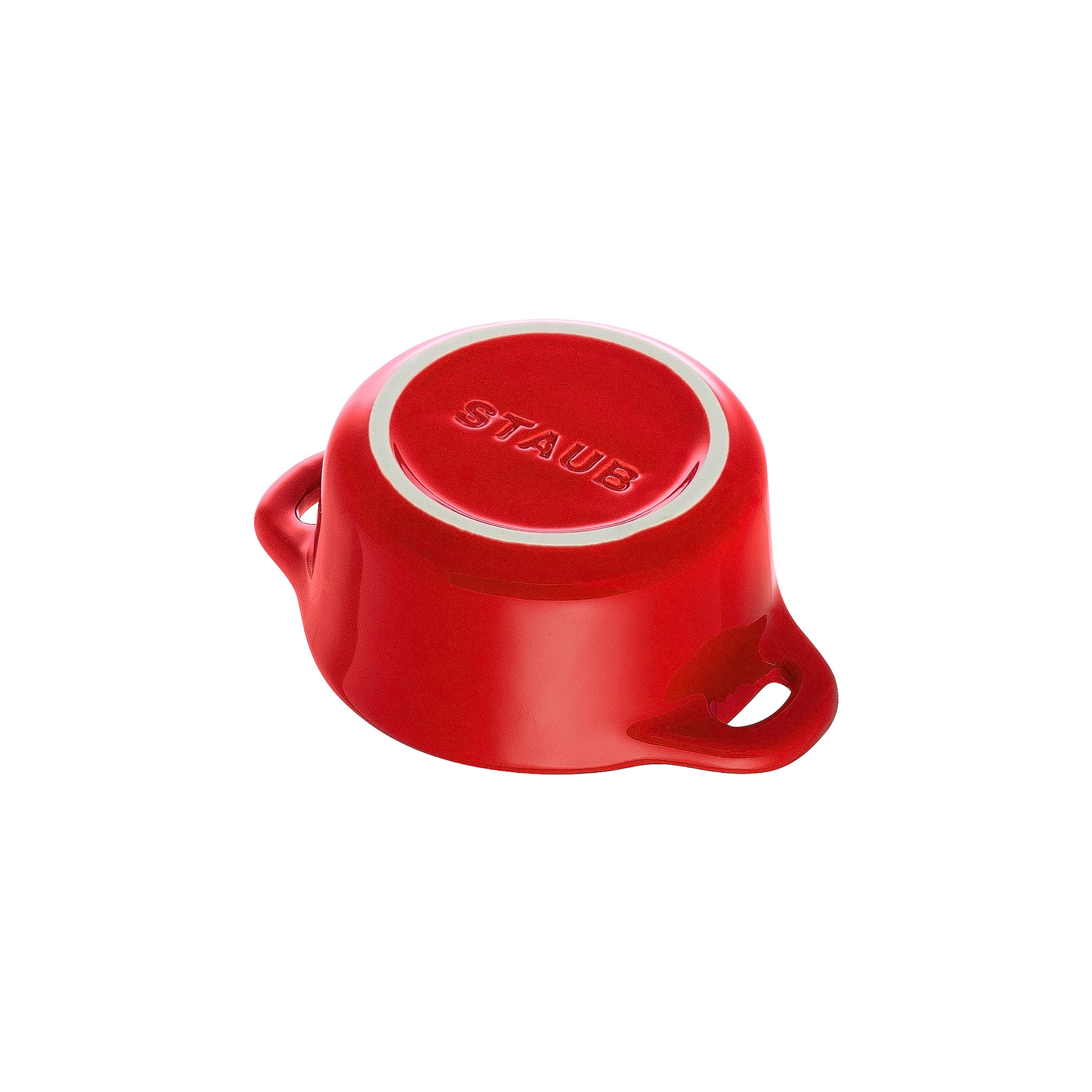 Staub        Ceramique                Mini Cocotte 10 cm, rund, Kirsch-Rot, Keramik