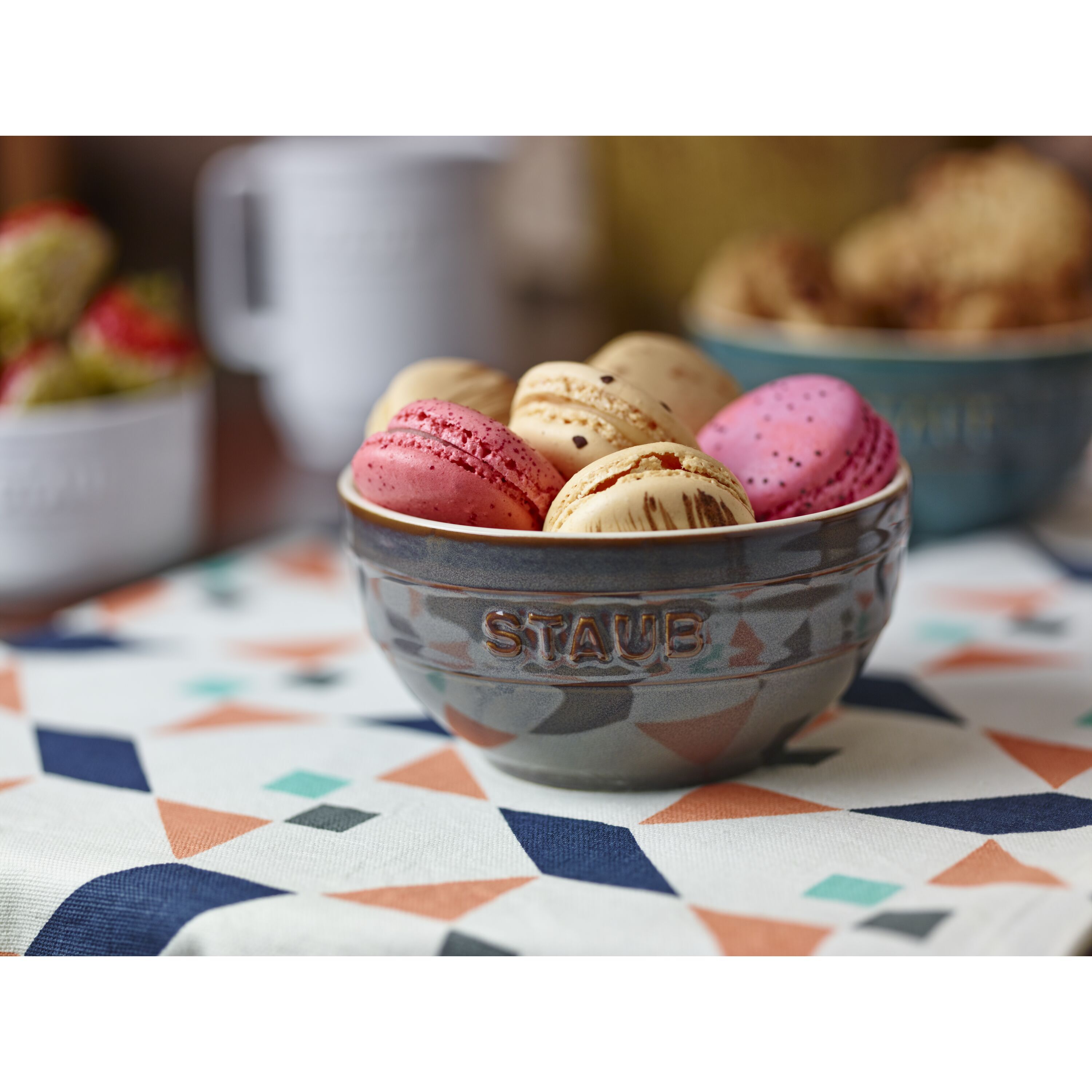 Staub        Ceramique                Schüssel 12 cm, rund, Antik-Grau, Keramik