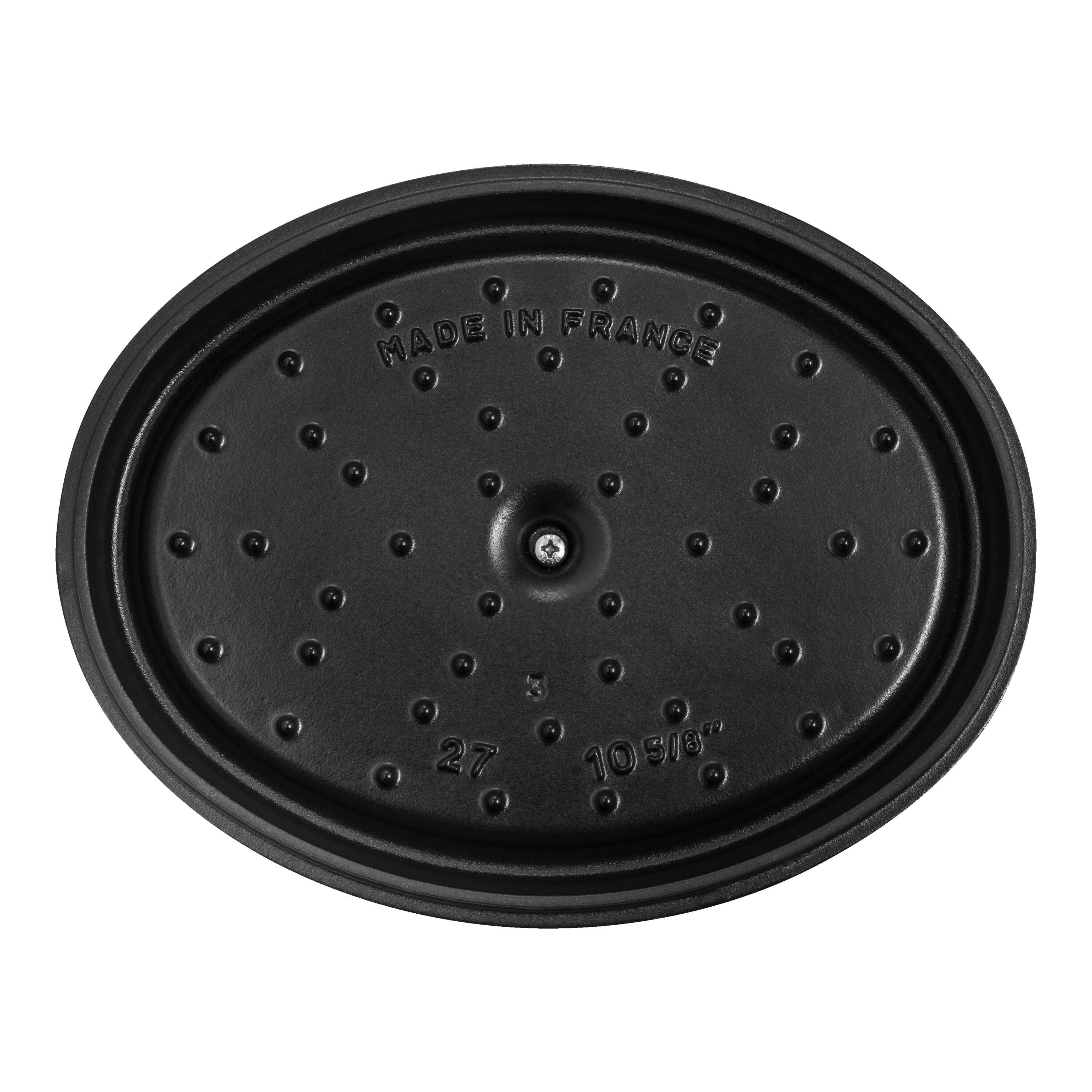 Staub        La Cocotte                Cocotte 27 cm, oval, Weisser Trüffel, Gusseisen