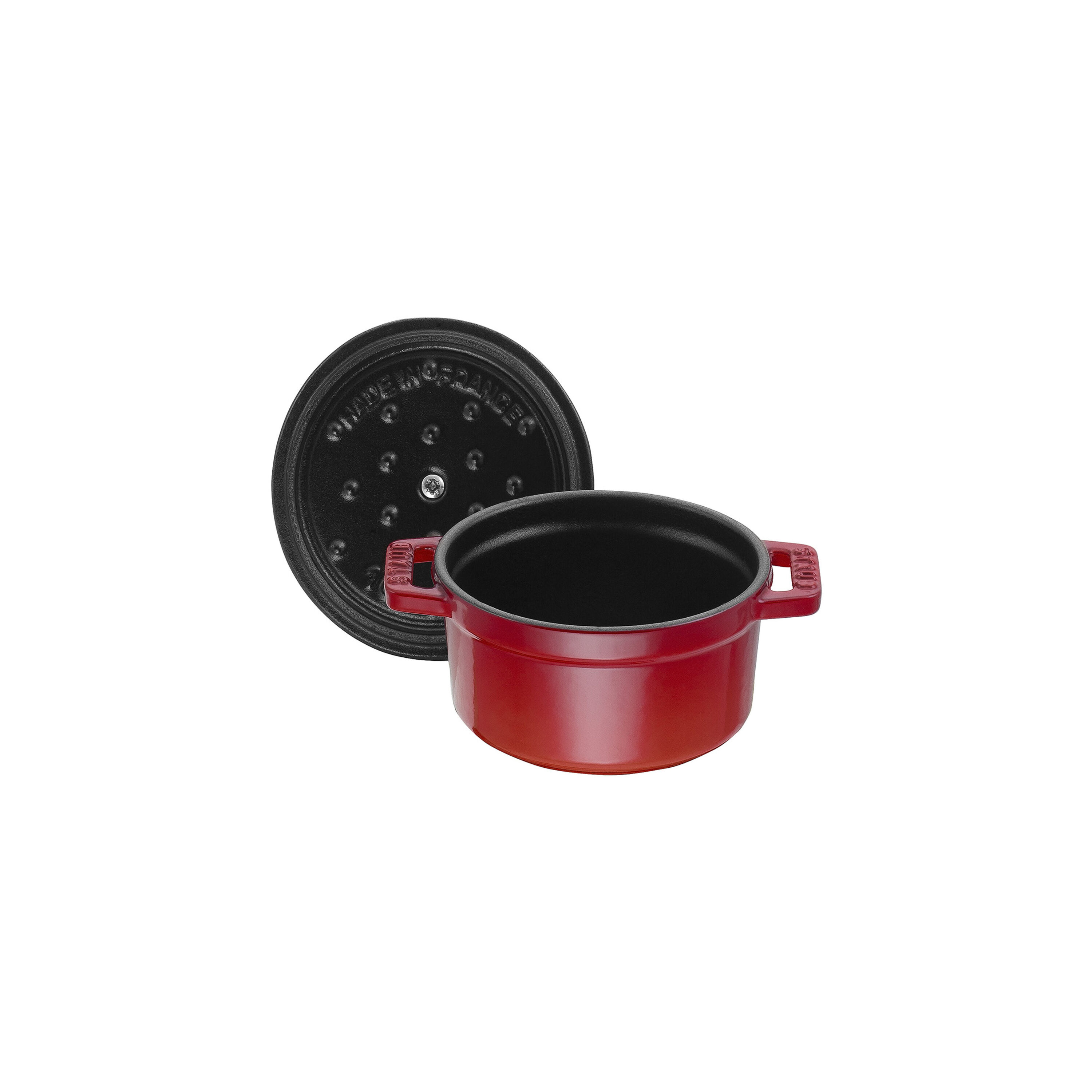 Staub        La Cocotte                Mini Cocotte 10 cm, rund, Kirsch-Rot, Gusseisen