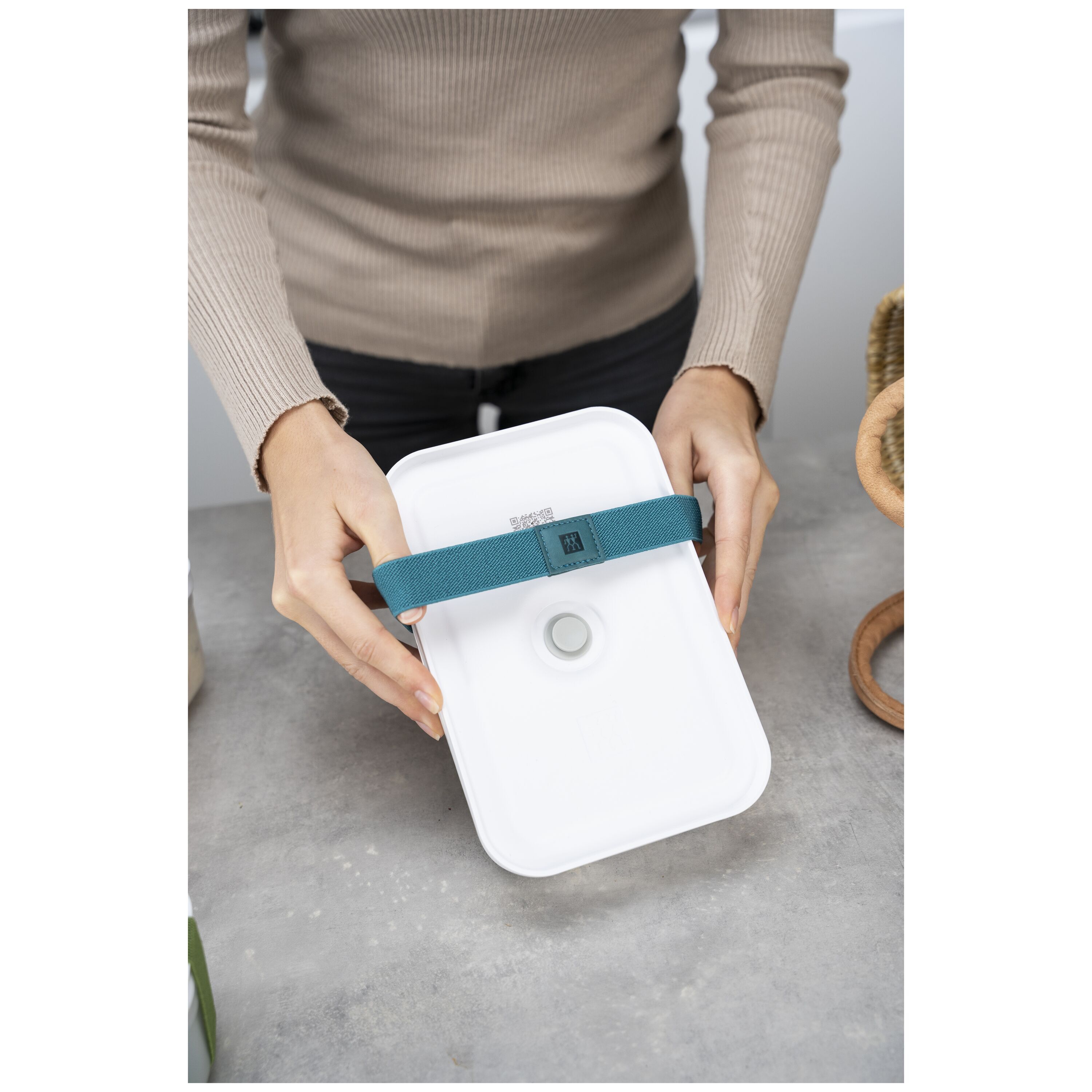 ZWILLING        Fresh & Save                Vakuum Lunchbox L, Kunststoff, Weiß-grau