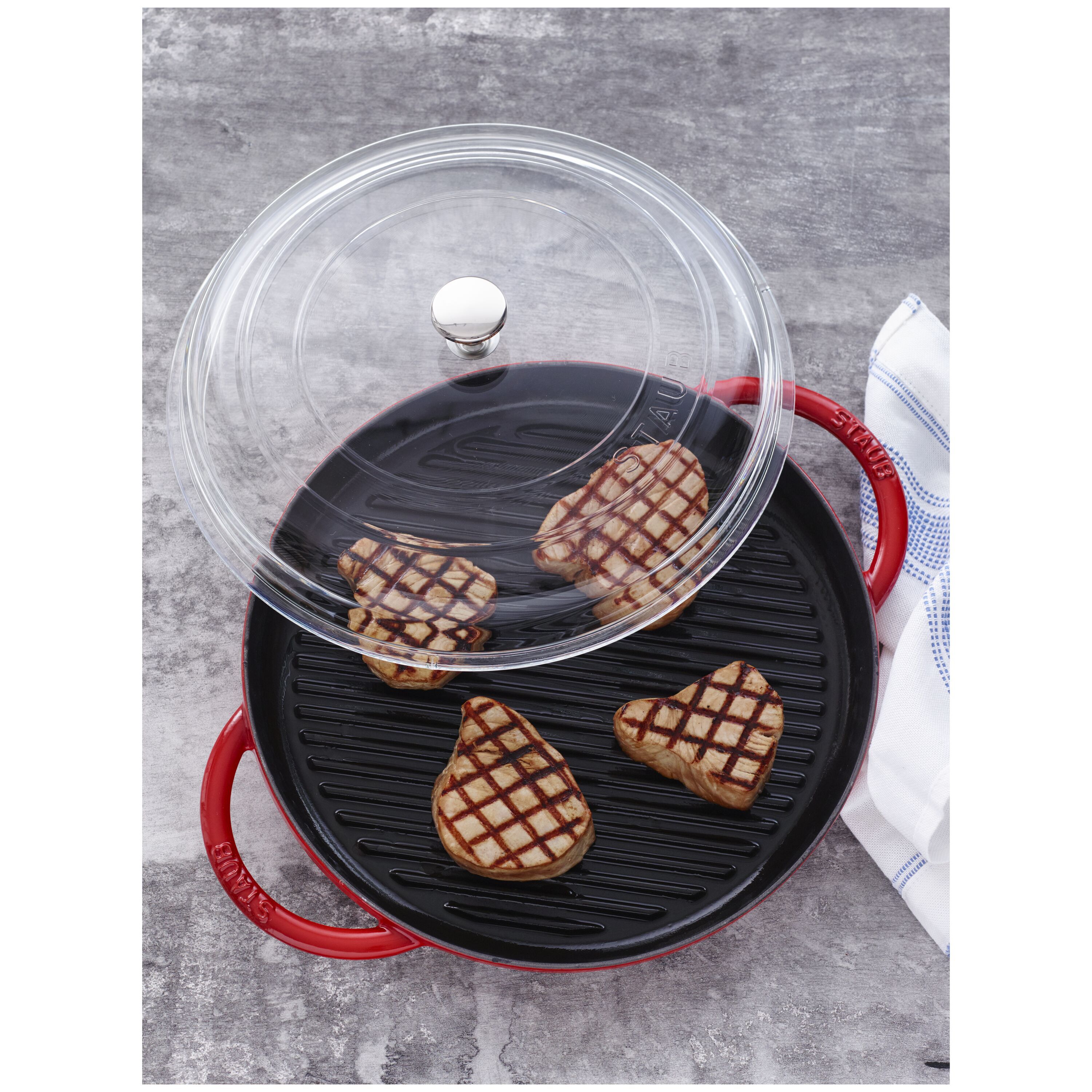 Staub                        Gewölbter Glasdeckel 20 cm, Glas