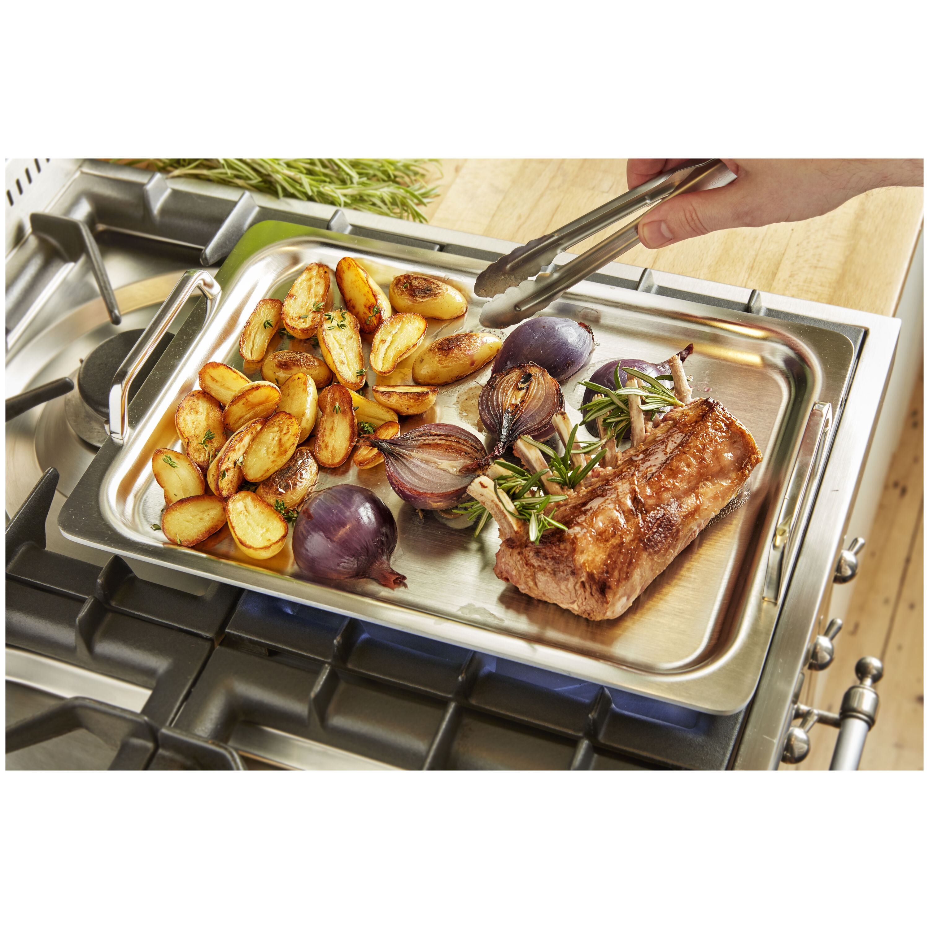 Demeyere        Specialties 5                Plancha 39 cm x 27 cm, 18/10 Edelstahl