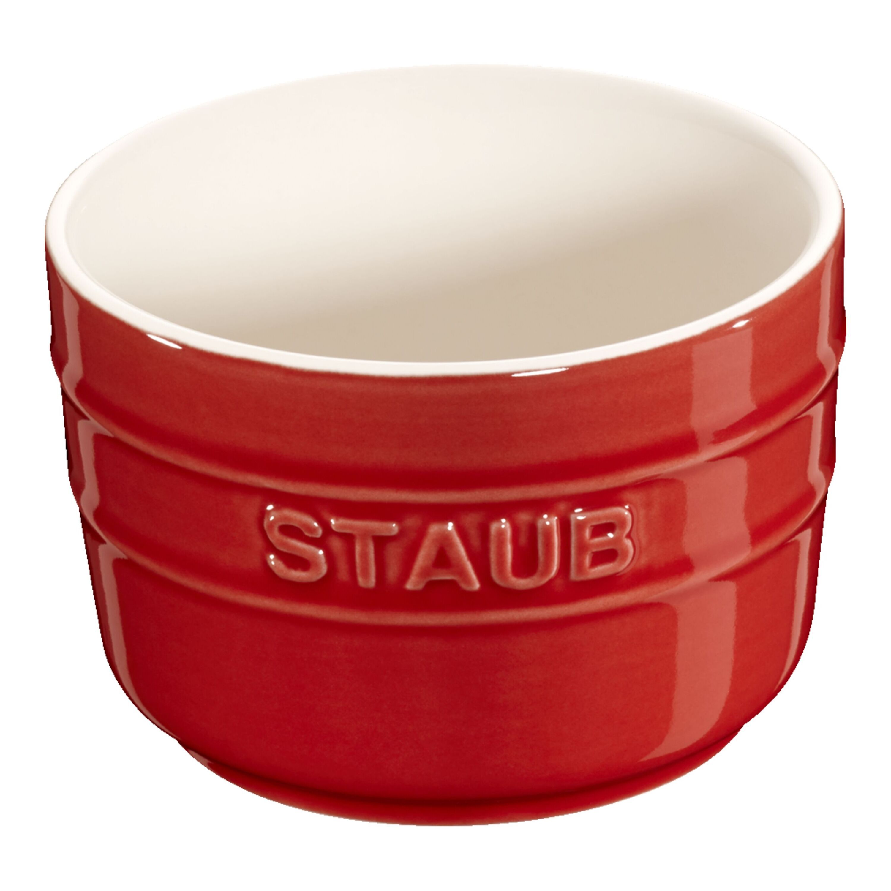 Staub        Ceramique                XS Mini Förmchen 8 cm / 2-tlg, rund, Kirsch-Rot, Keramik