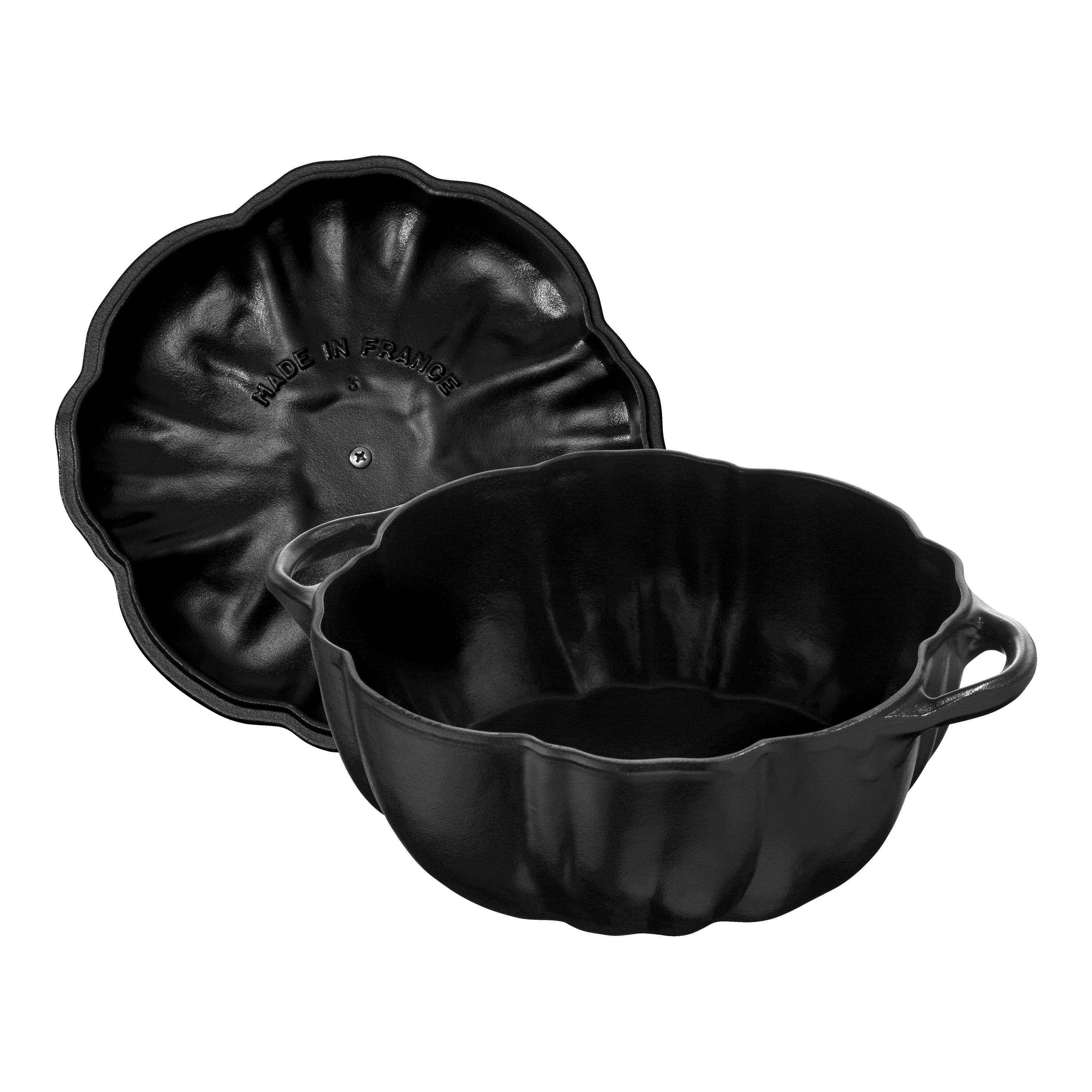 Staub        La Cocotte                Cocotte 24 cm, Kürbis, Schwarz, Gusseisen