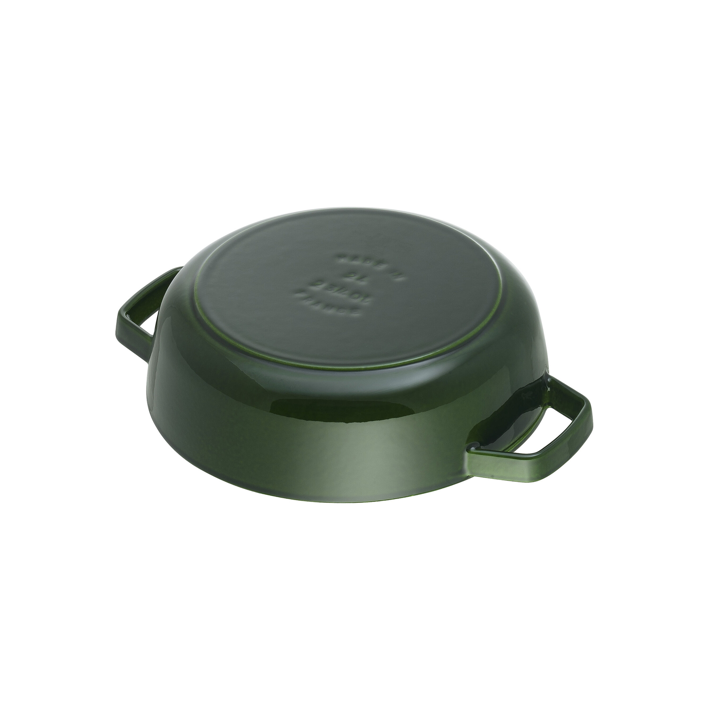 Staub        Braisers                Bräter mit Chistera Drop-Structure 28 cm, rund, Basilikum-Grün, Gusseisen