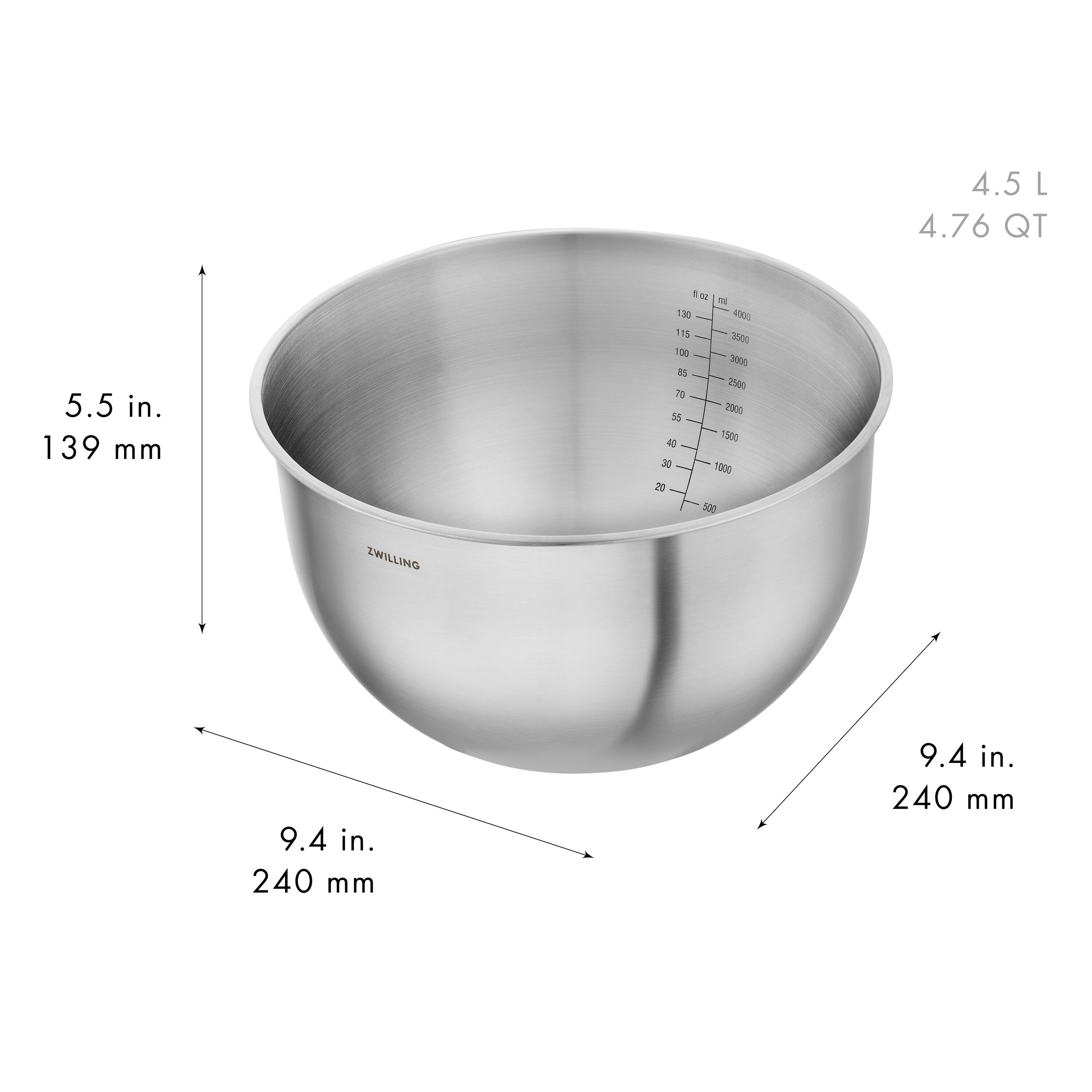 ZWILLING        Fresh & Save BOWLS                Schüssel Set S/M/L / 3-tlg, Edelstahl, Silber