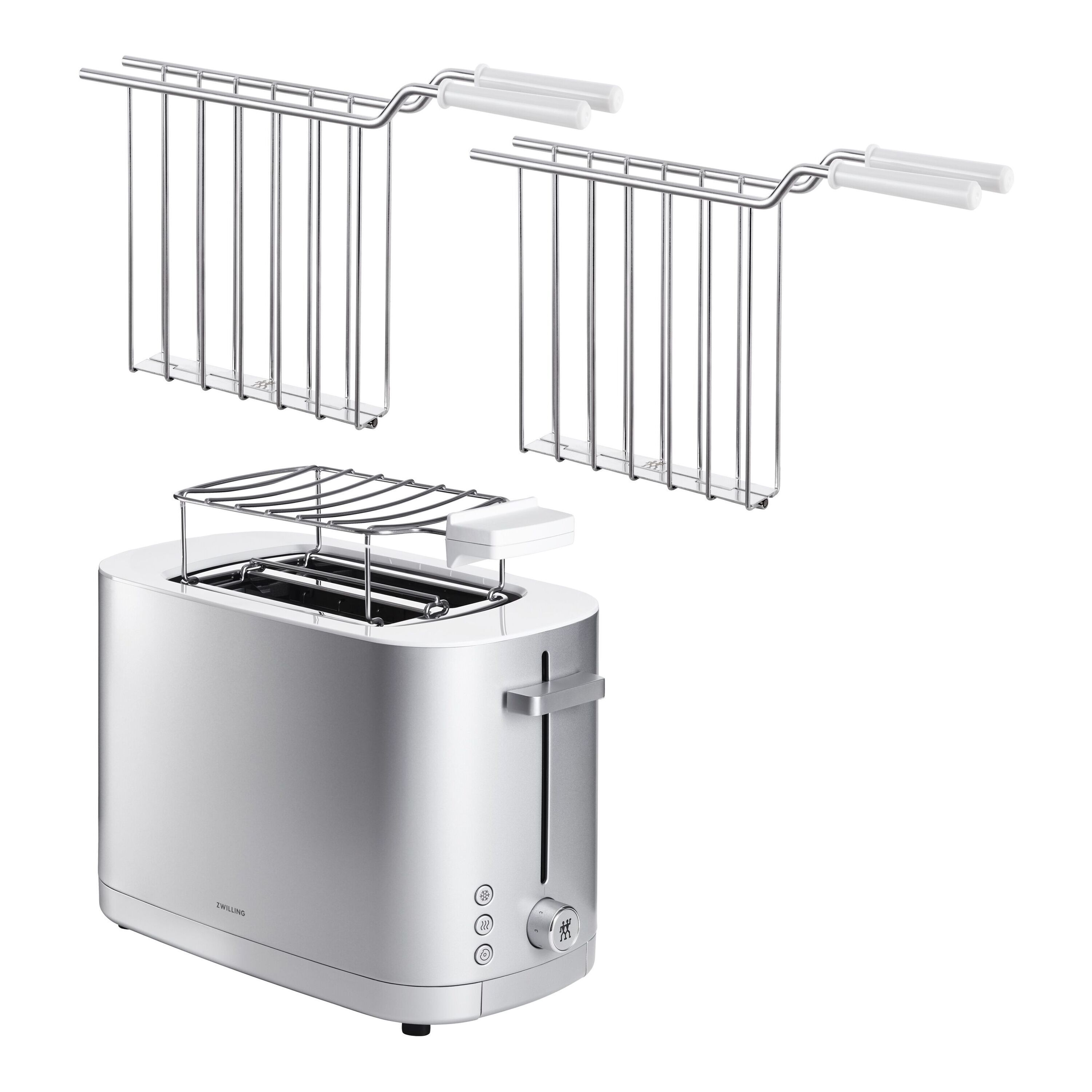 ZWILLING                        Kurzschlitztoaster mit Sandwichzangen, 4-tlg.