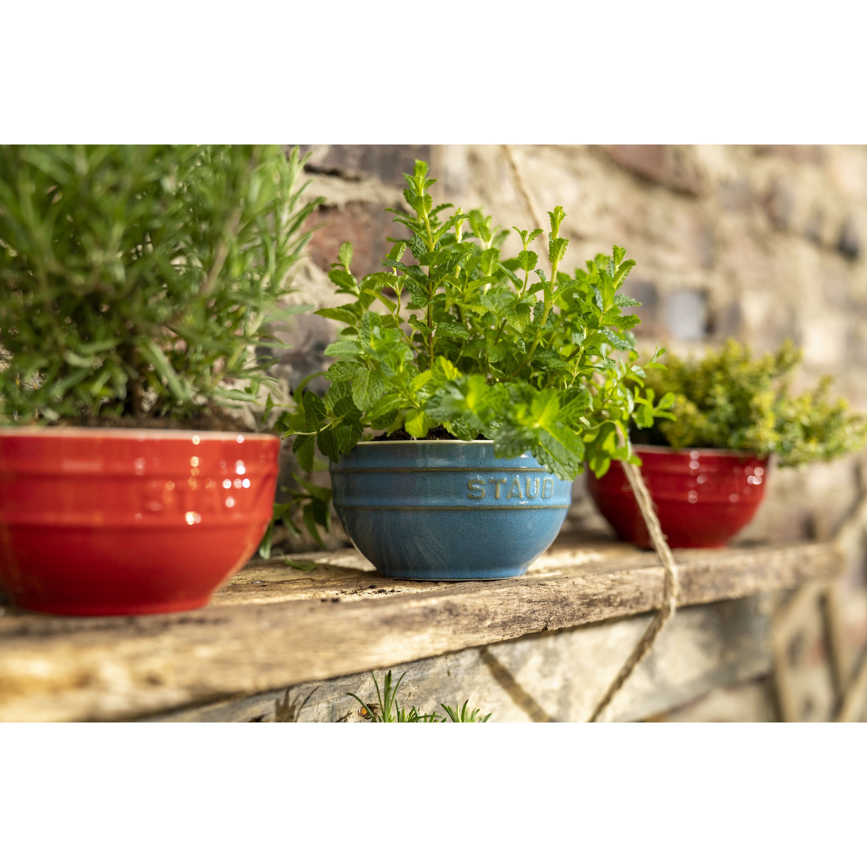 Staub        Ceramique                Schüssel 12 cm, rund, Antik-Türkis, Keramik