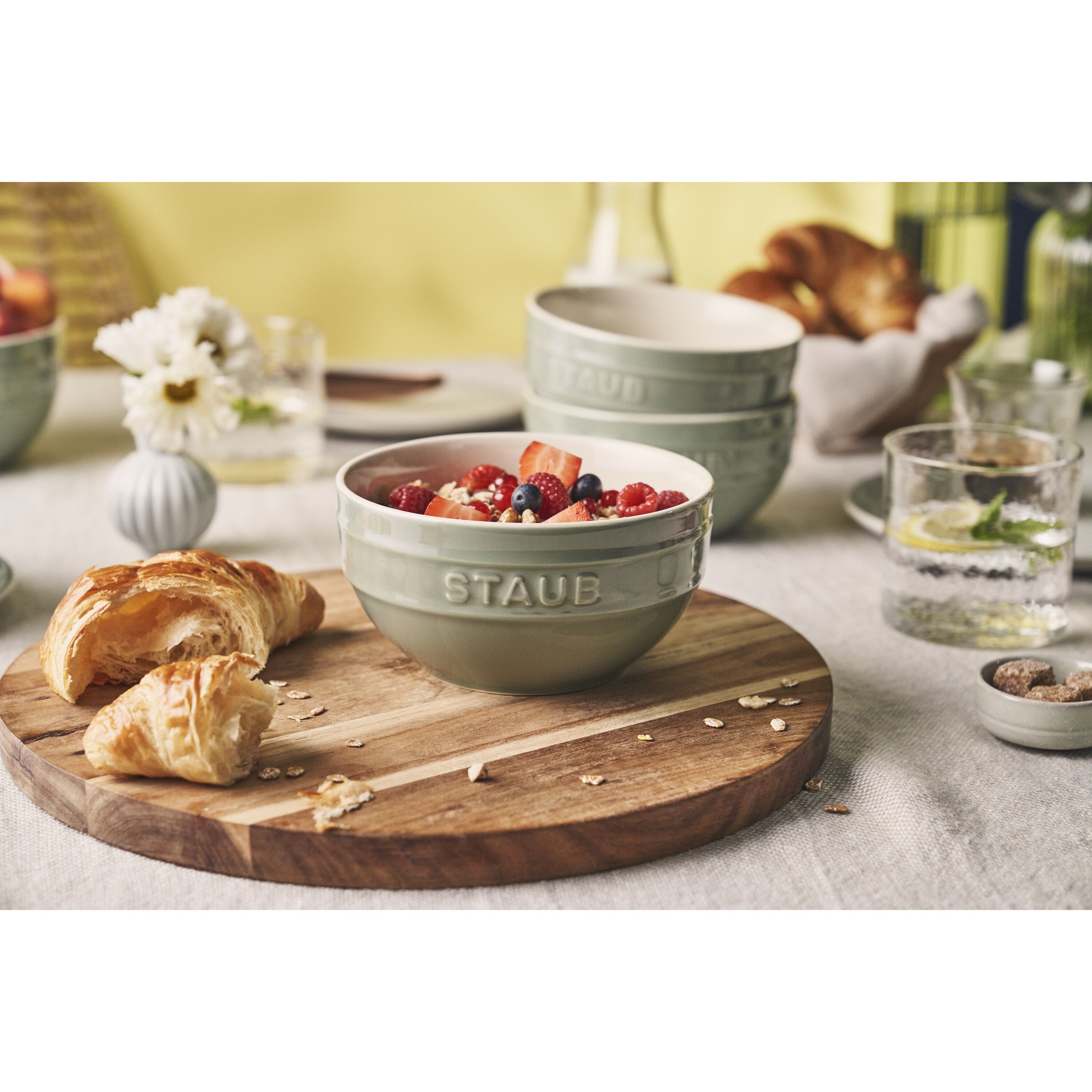 Staub        Ceramique                Schüssel Set 14 cm / 4-tlg, Eukalyptus, Keramik