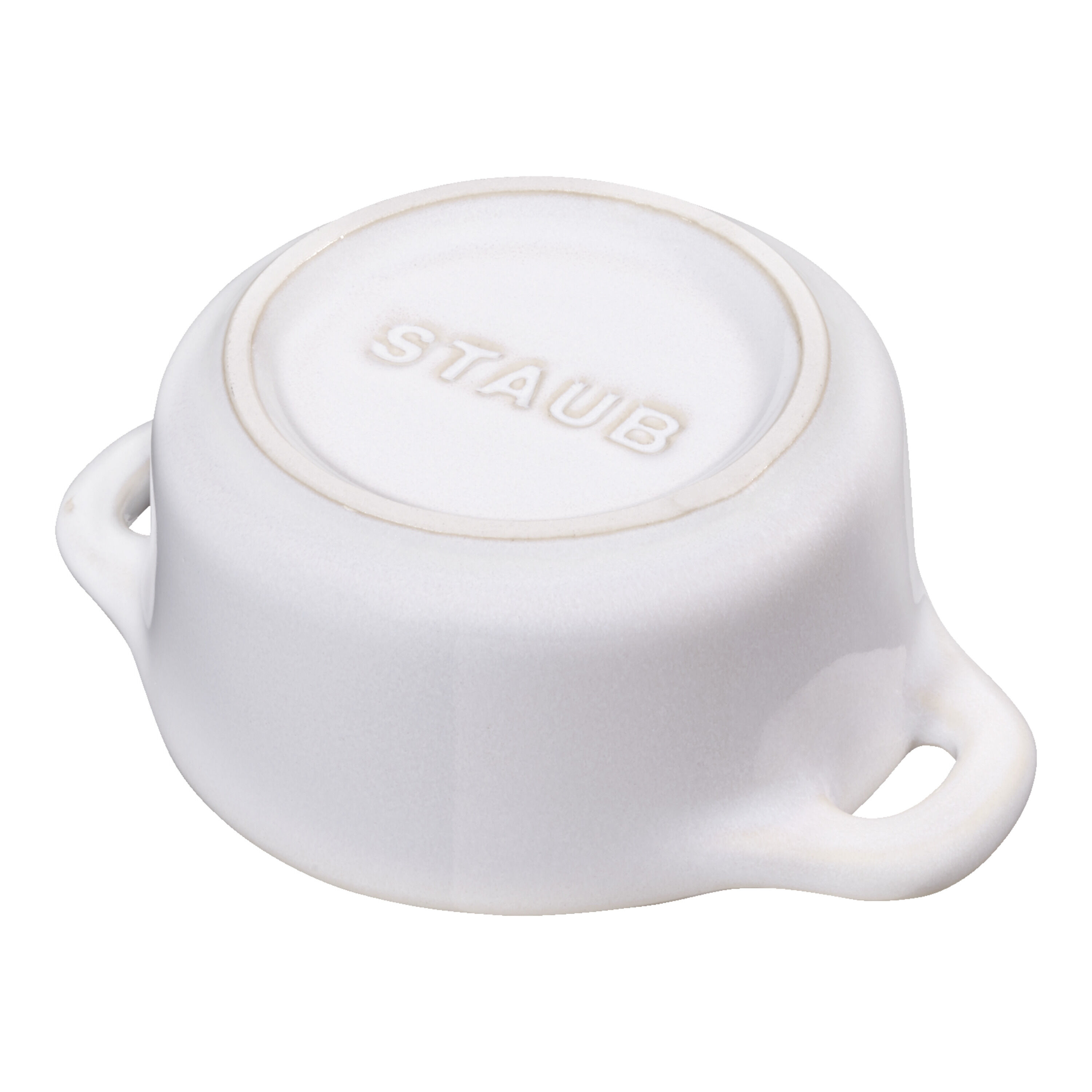 Staub        Ceramique                Mini Cocotte 10 cm, rund, Elfenbein-Weiß, Keramik