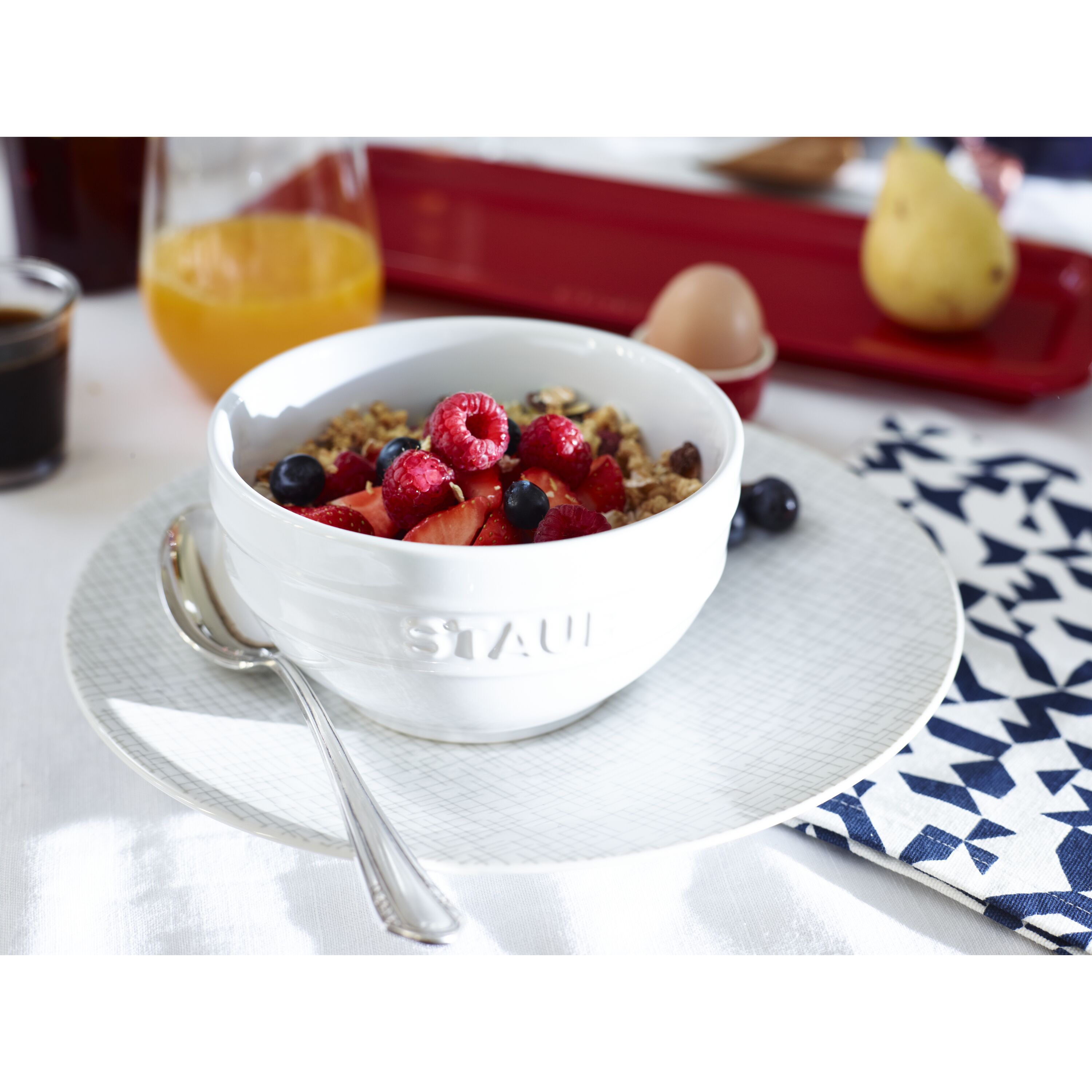 Staub        Ceramique                Schüssel 12 cm, rund, Reinweiß, Keramik