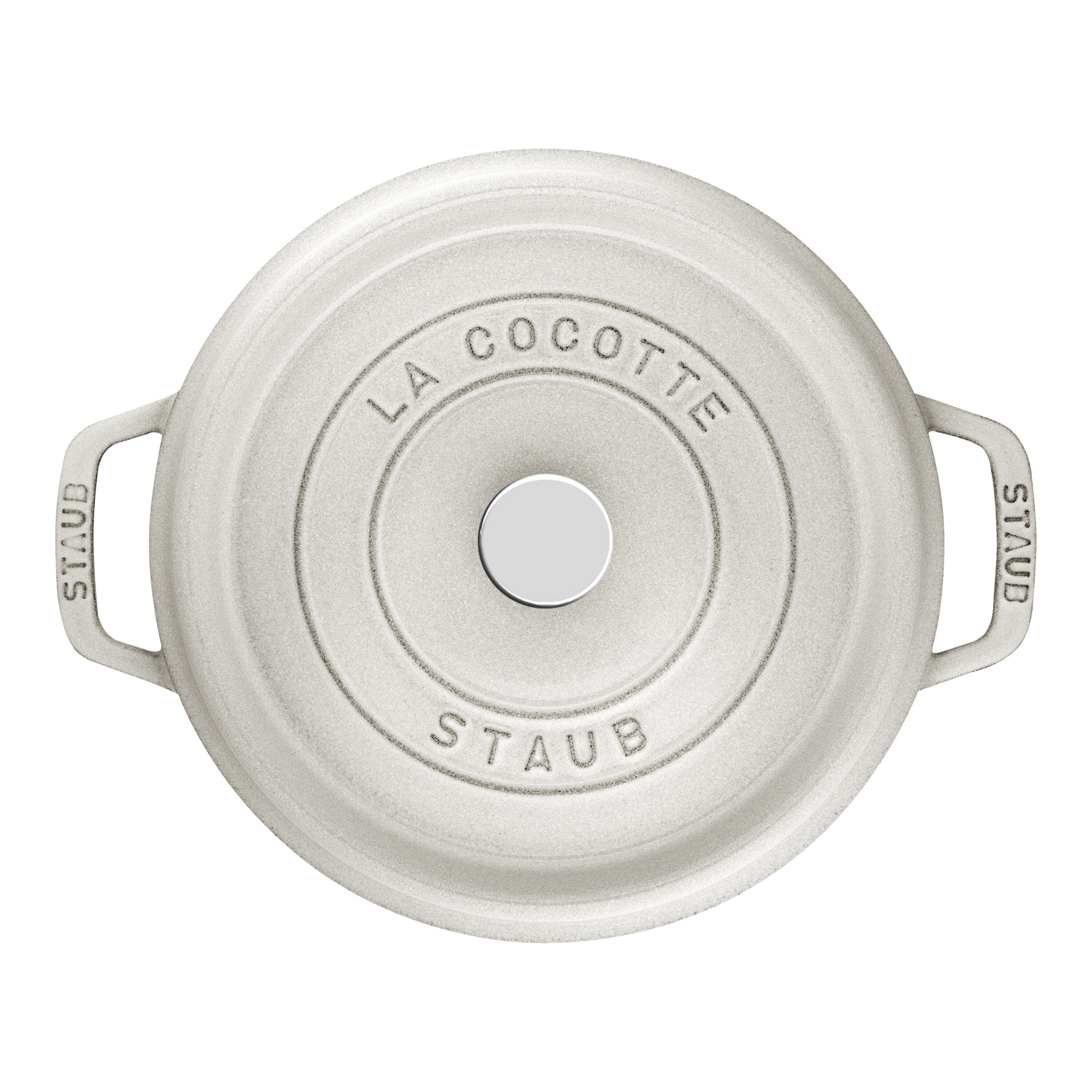Staub        La Cocotte                Cocotte 24 cm, rund, Weisser Trüffel, Gusseisen