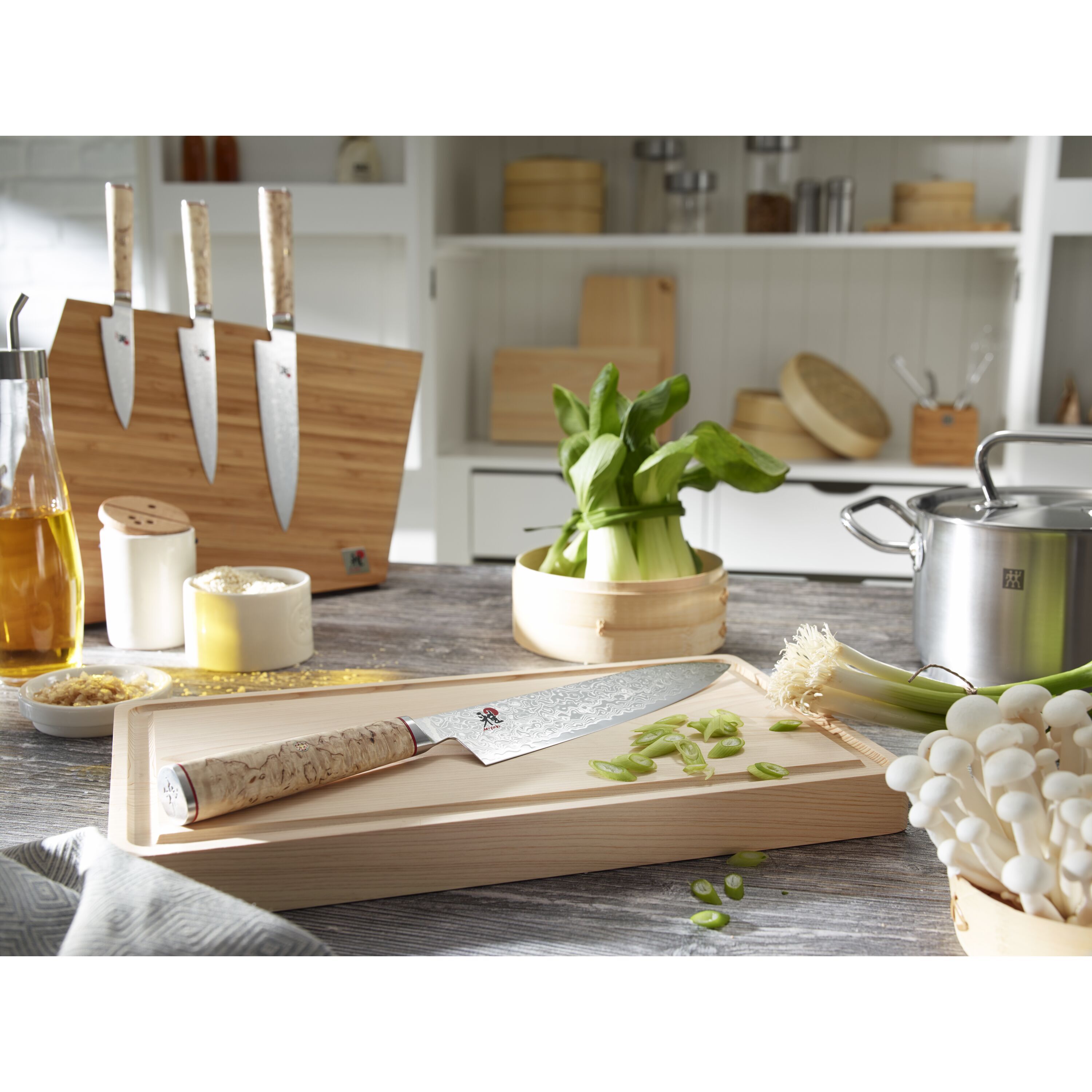 MIYABI                        Messerblock, Bambus, 5, Braun