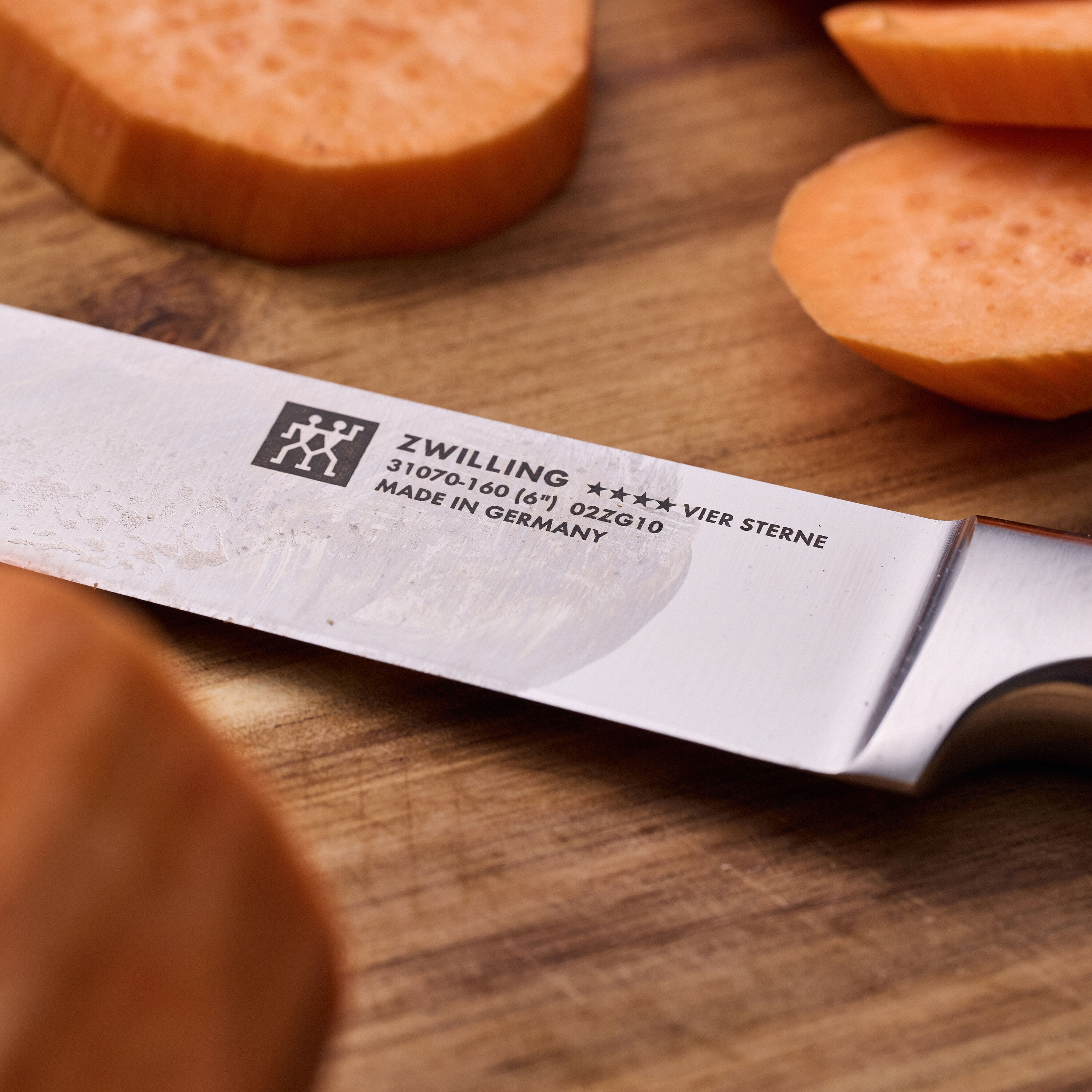 ZWILLING        **** VIER STERNE                Fleischmesser 16 cm, Glattschliff