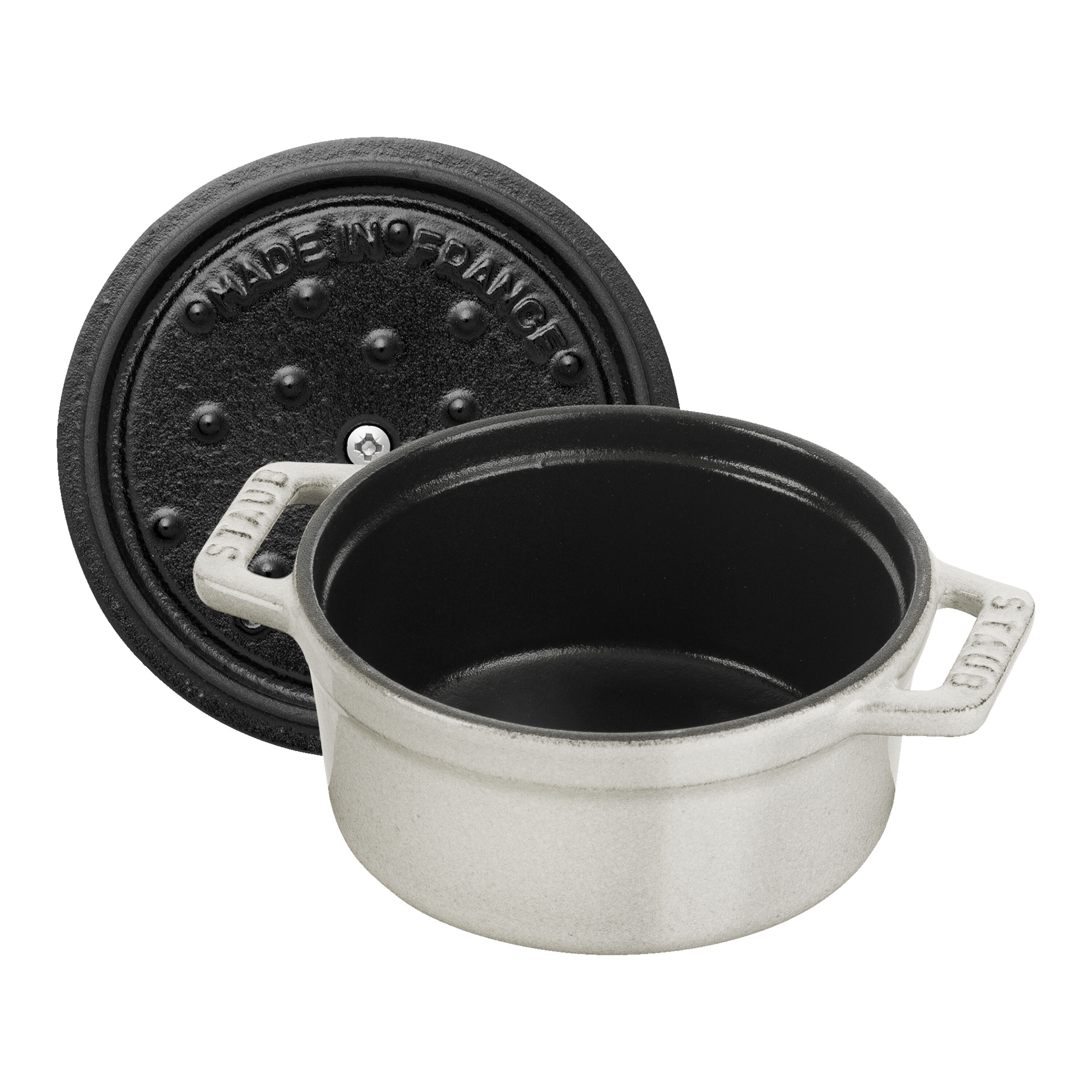 Staub        La Cocotte                Mini Cocotte 10 cm, rund, Weisser Trüffel, Gusseisen