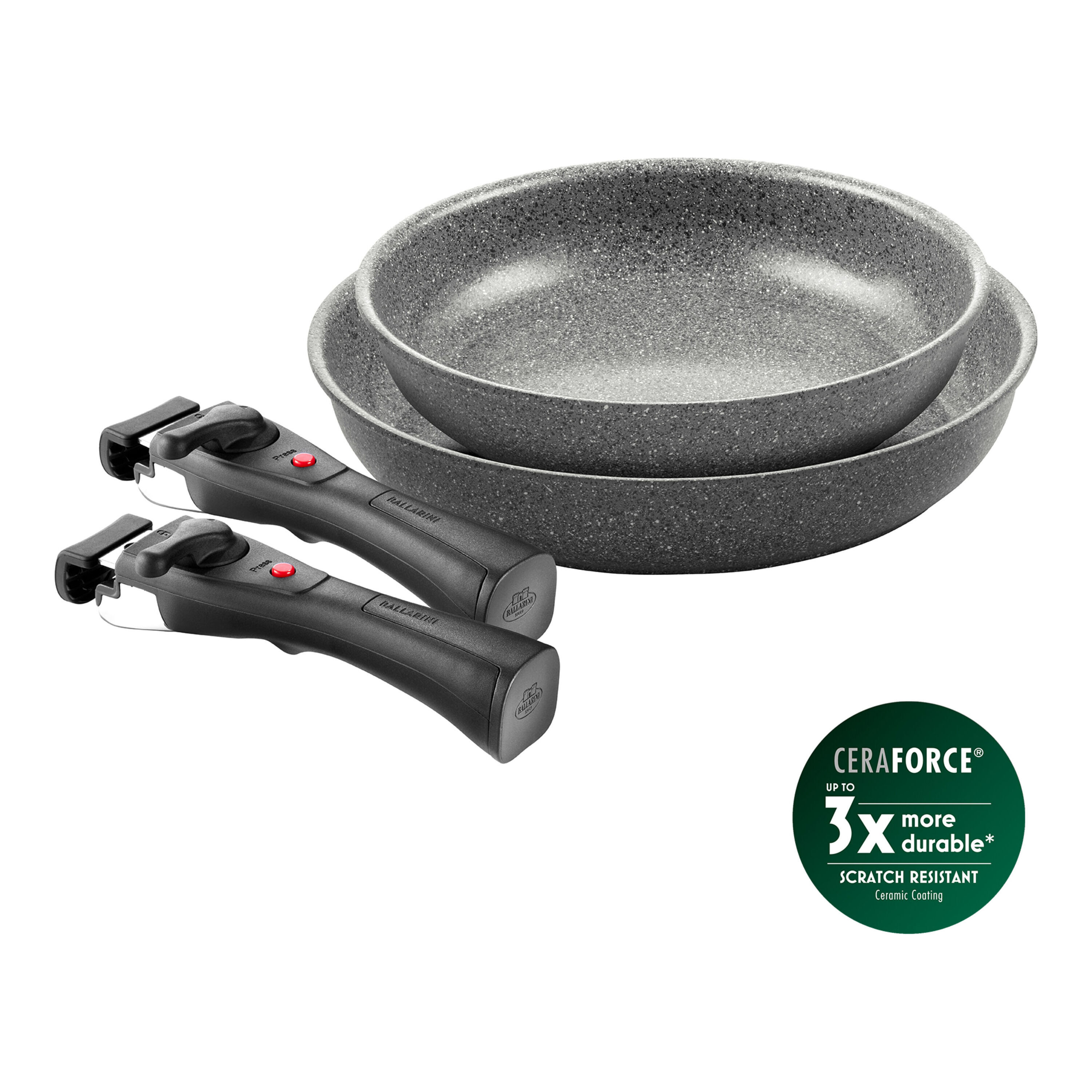 BALLARINI        Torre                Bratpfannenset, 4-tlg, Aluminium, Keramische Antihaftbeschichtung