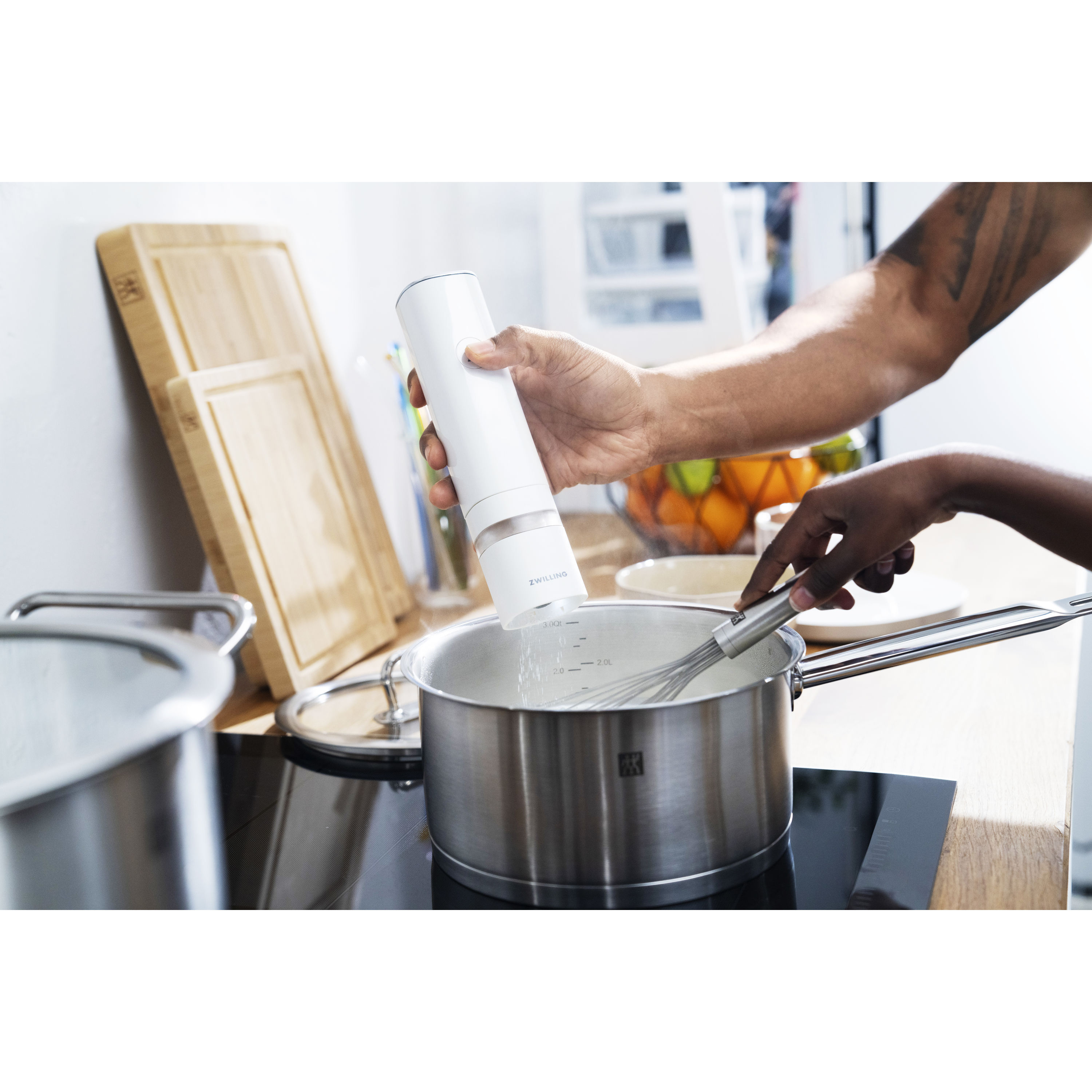 ZWILLING        Enfinigy                Elektrische Pfeffer- und Salzmühle, Weiß