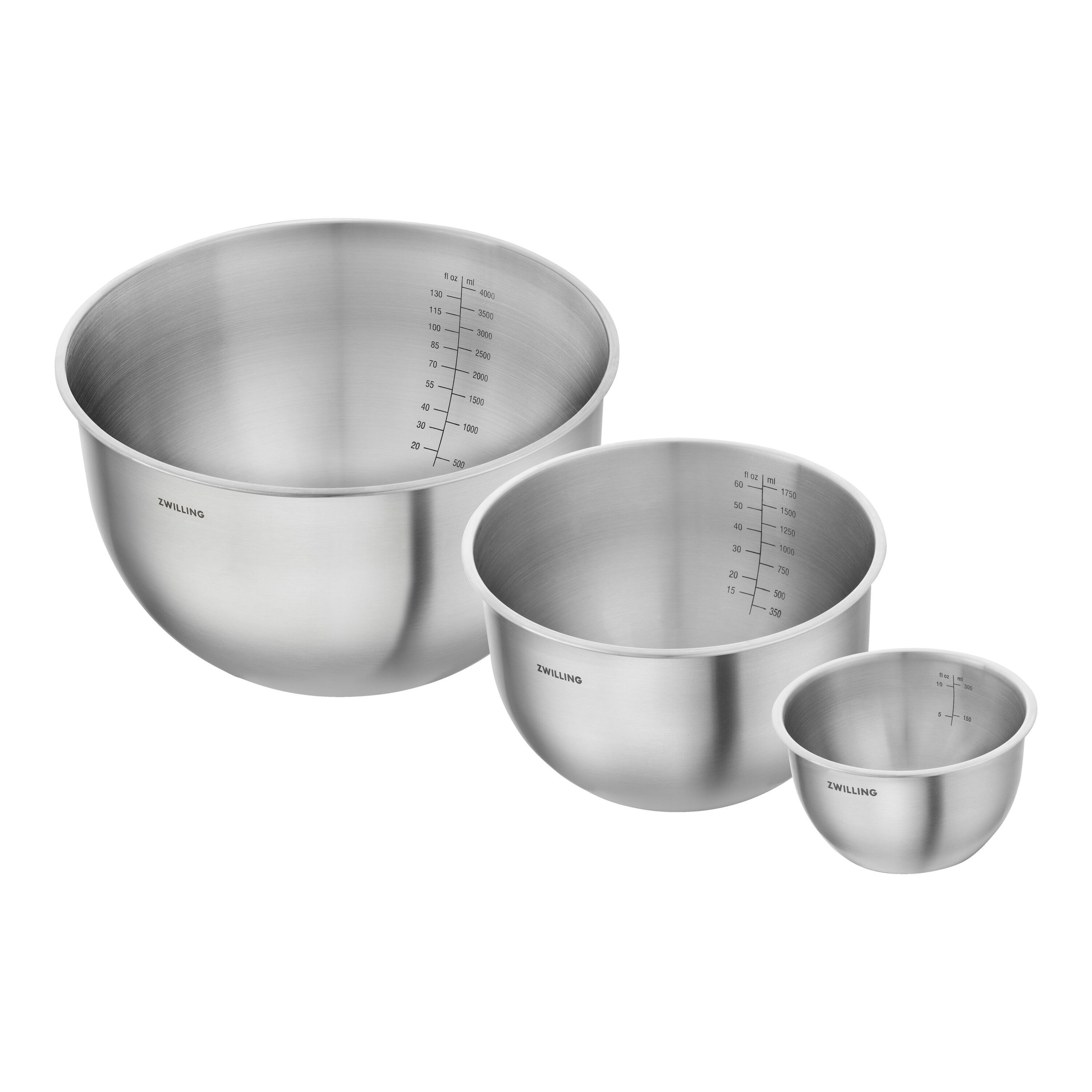 ZWILLING        Fresh & Save BOWLS                Schüssel Set S/M/L / 3-tlg, Edelstahl, Silber