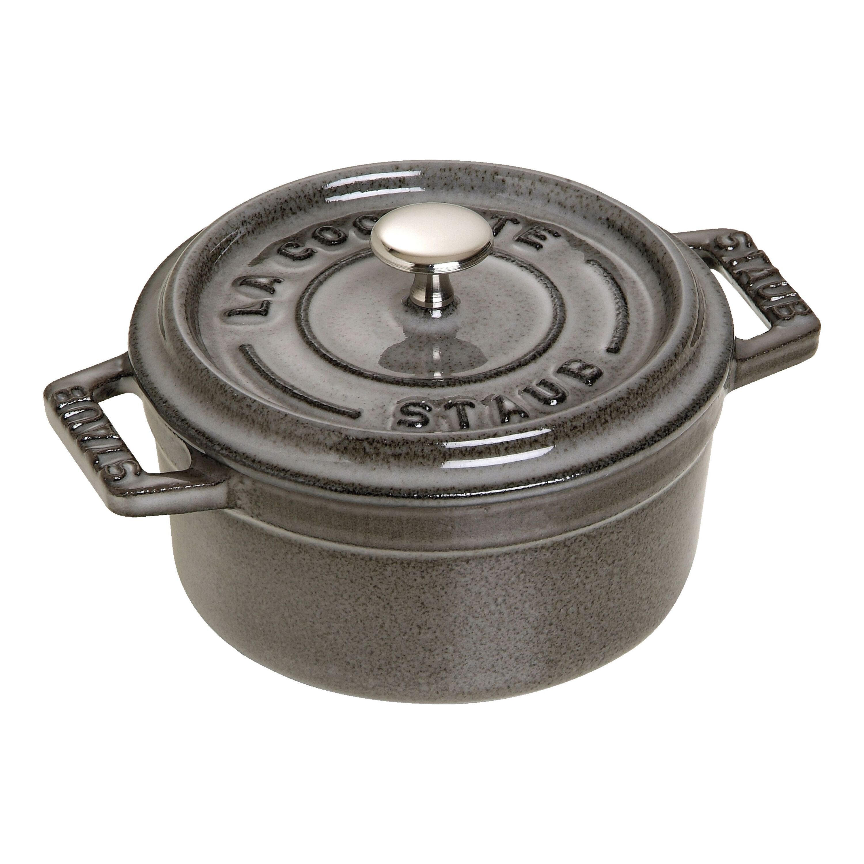 Staub        La Cocotte                Mini Cocotte 10 cm, rund, Graphit-Grau, Gusseisen