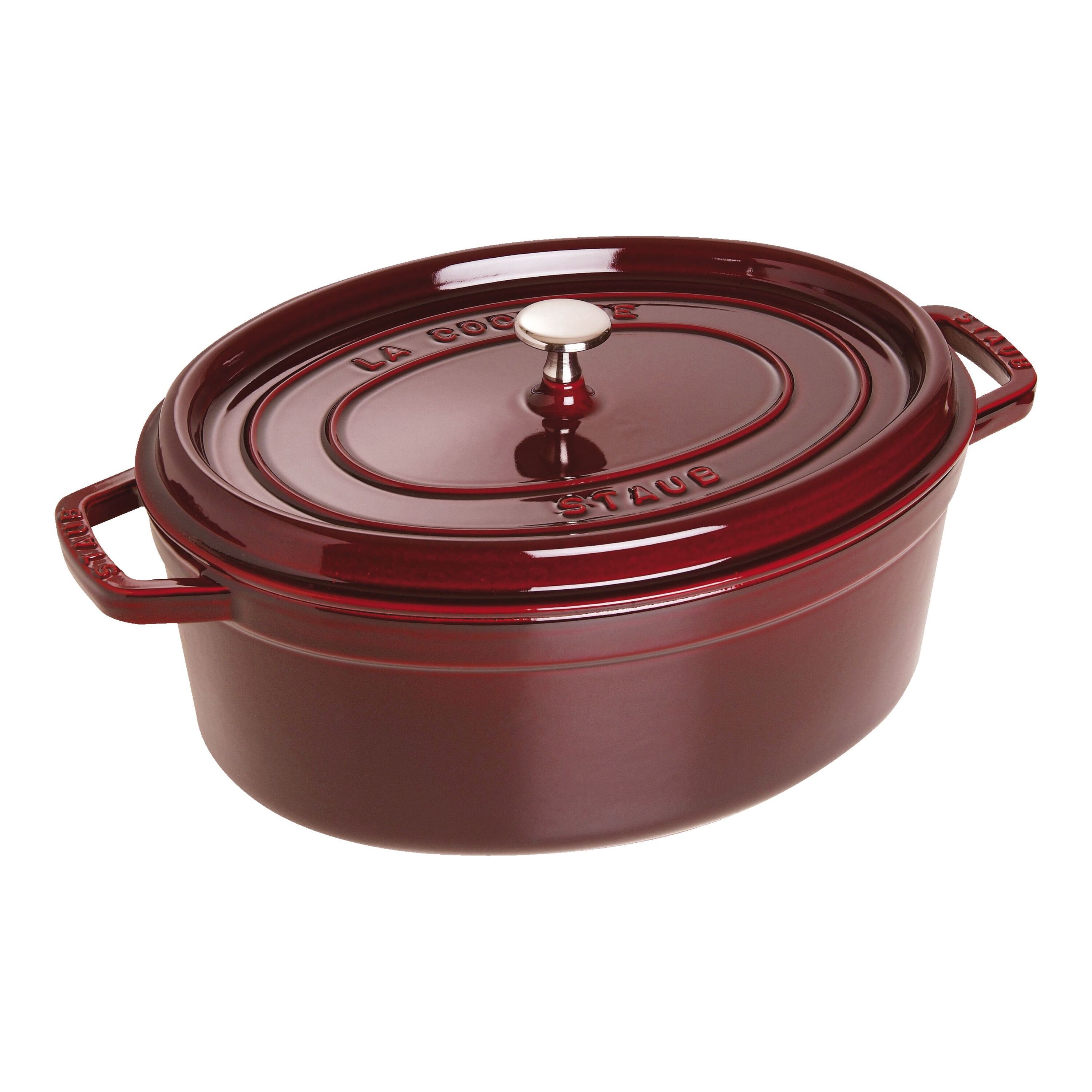 Staub        La Cocotte                Cocotte 33 cm, oval, Grenadine-Rot, Gusseisen