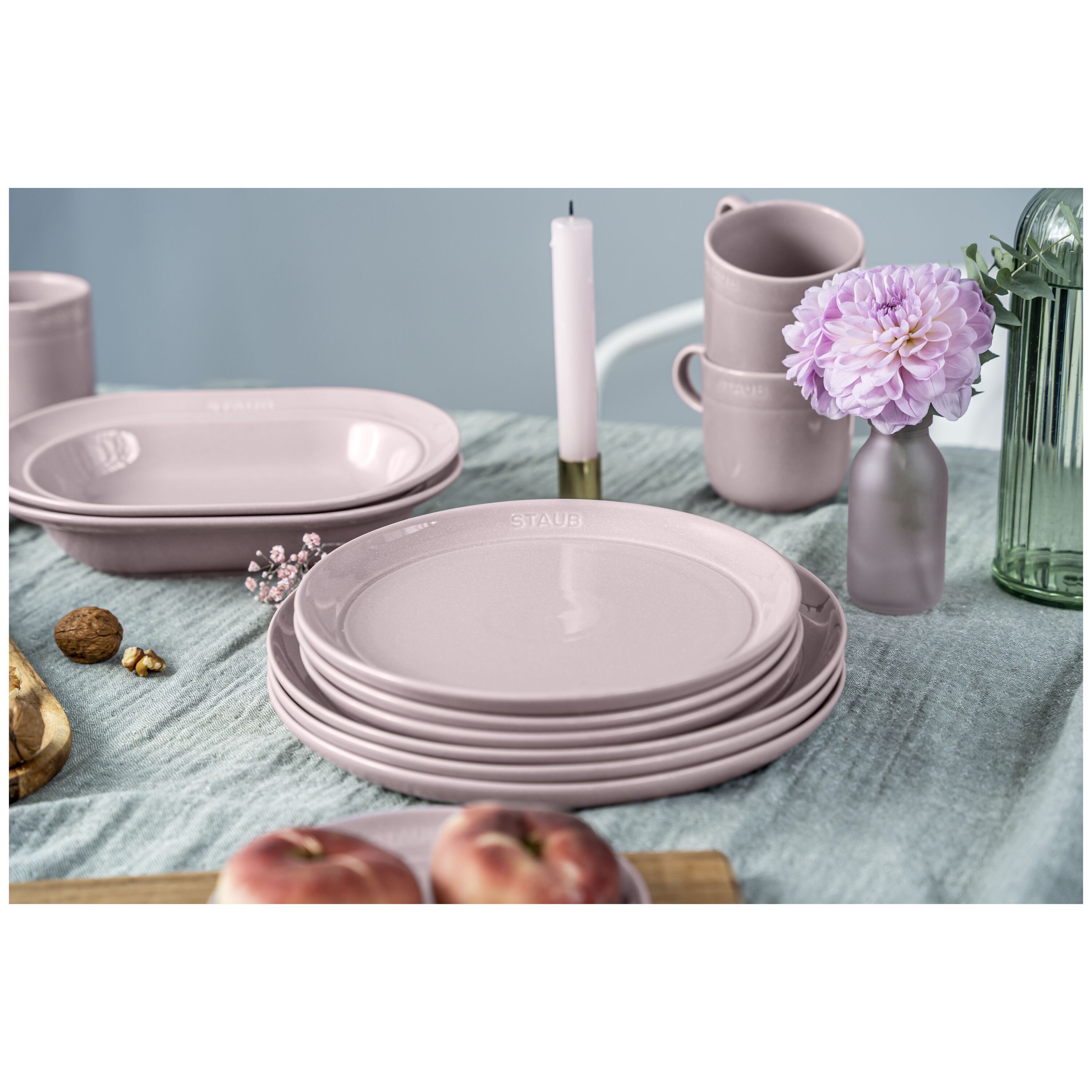 Staub        Dining Line                Teller flach 20 cm, rund, Kirschblüte, Keramik