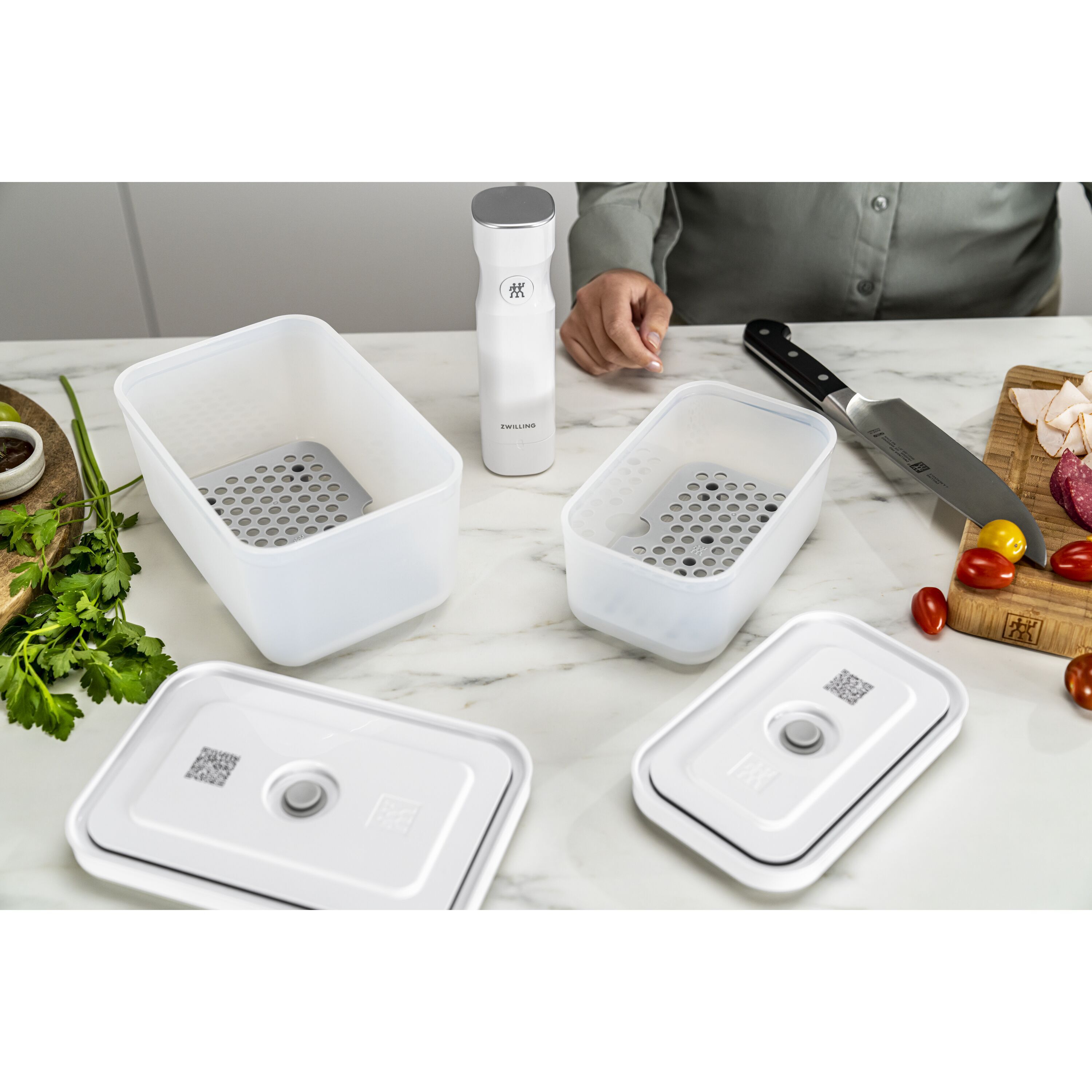 ZWILLING        Fresh & Save                Vakuum Zubehörset Abtropfgitter für Kunststoffboxen , M/L / 2-tlg