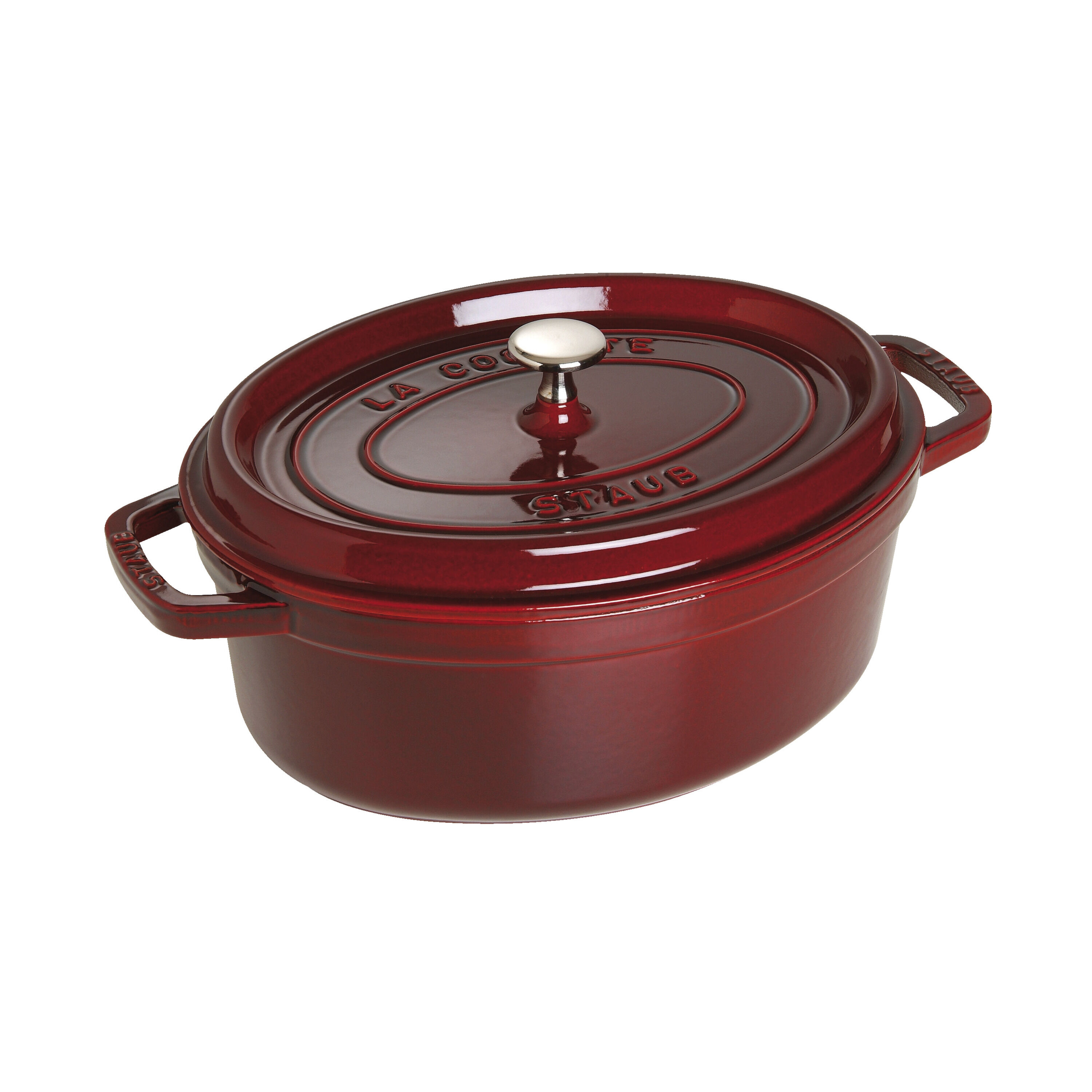 Staub        La Cocotte                Cocotte 31 cm, oval, Grenadine-Rot, Gusseisen
