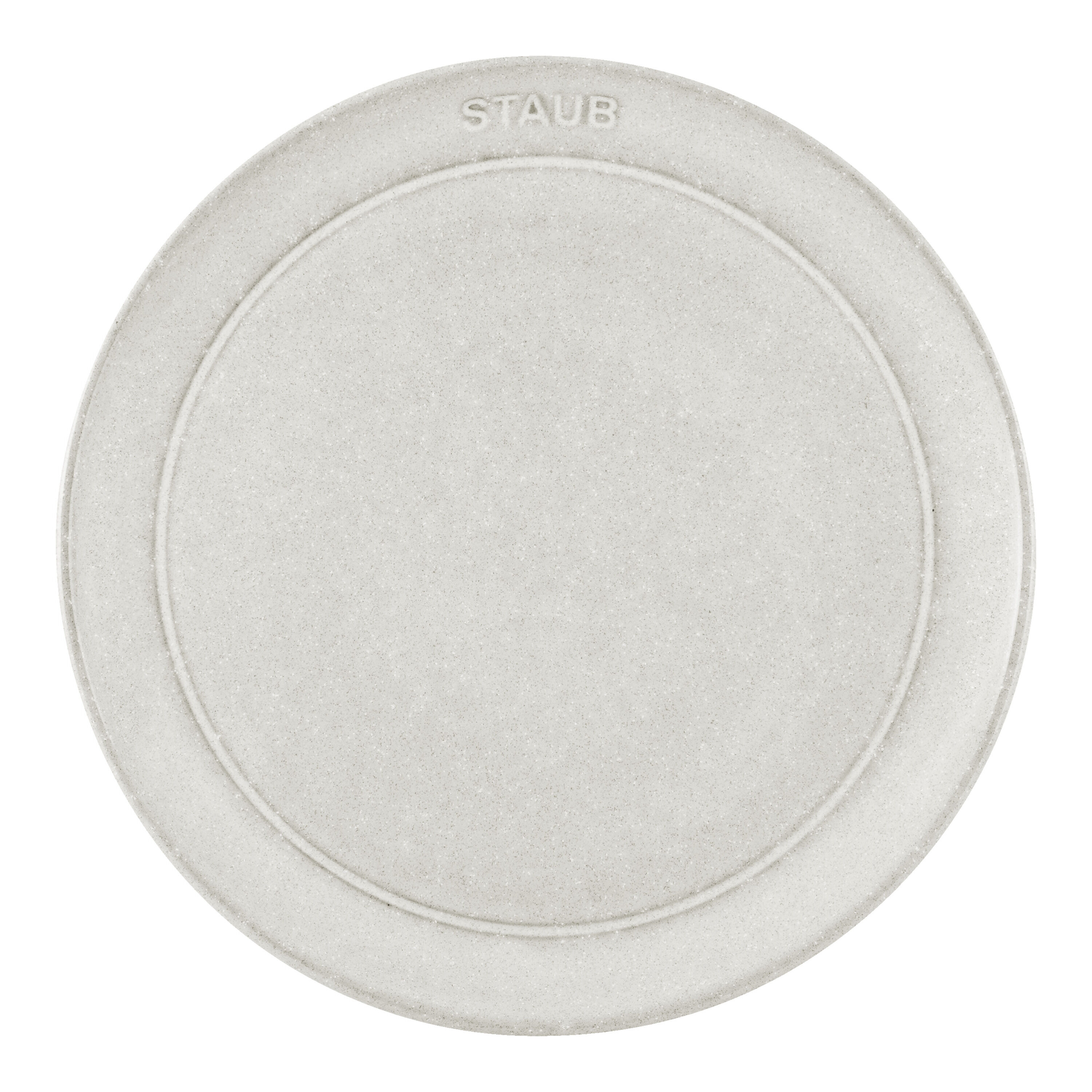 Staub        Dining Line                Teller flach 20 cm, rund, Weisser Trüffel, Keramik