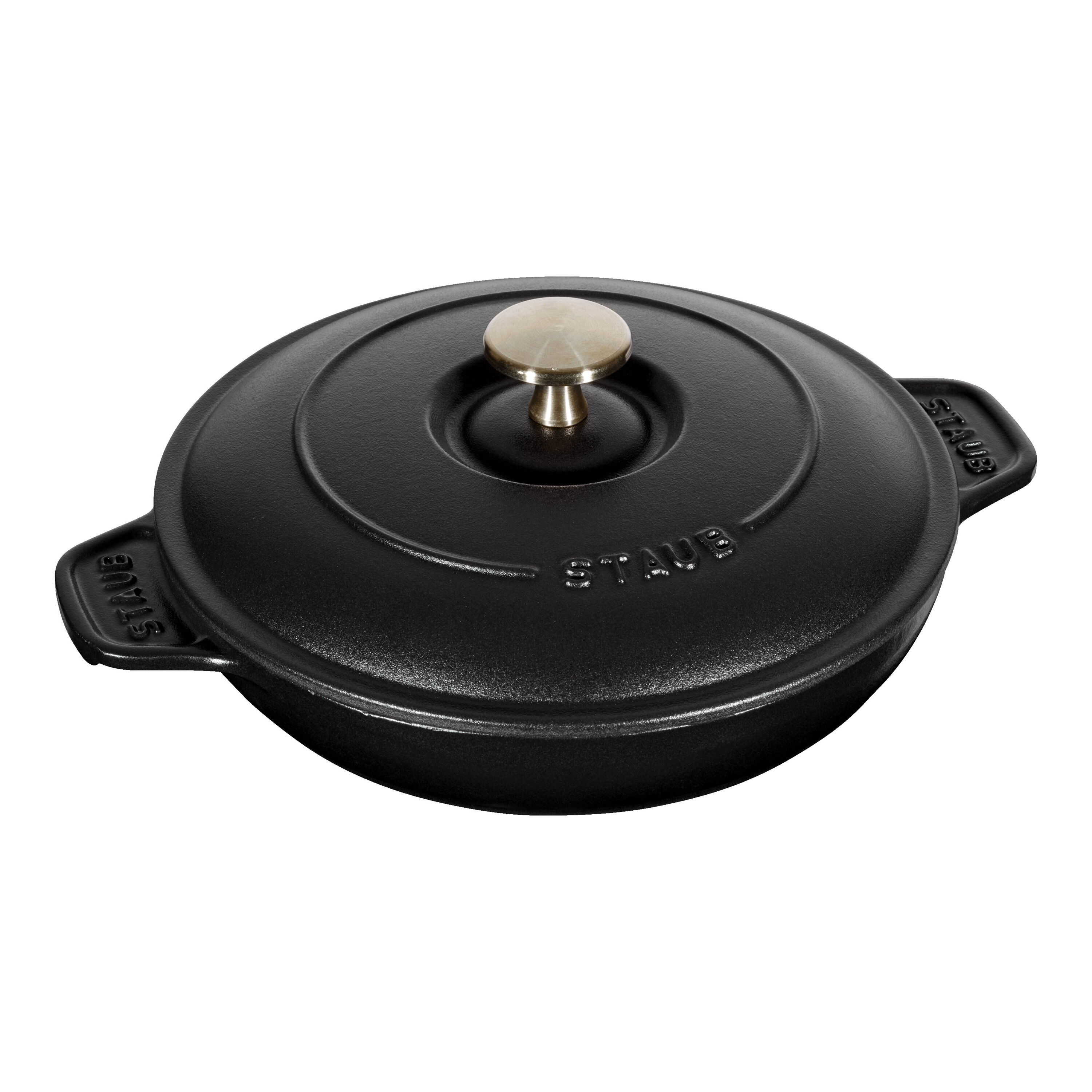 Staub        Specialities                Ofenform mit Deckel 20 cm, rund, Schwarz, Gusseisen