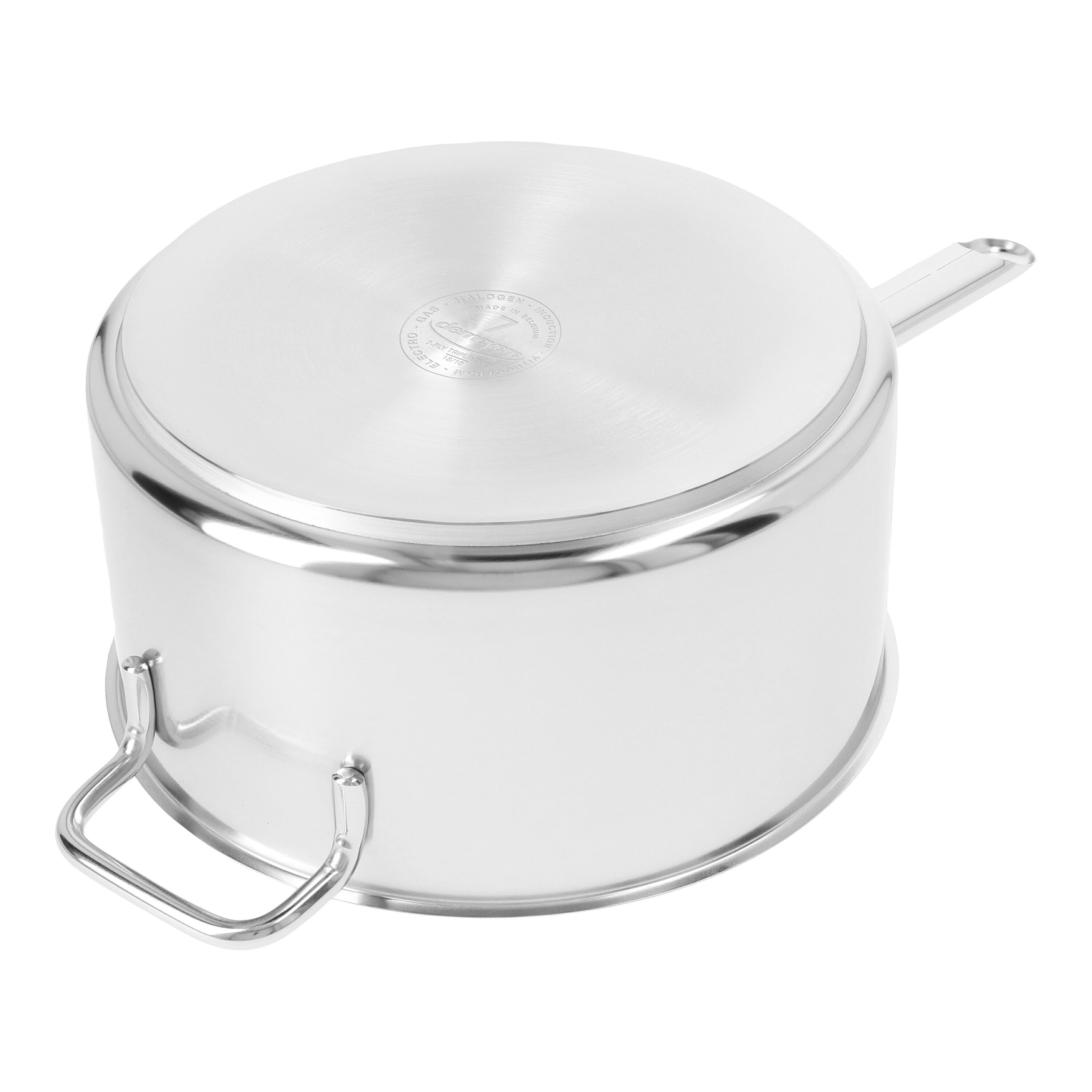 Demeyere        Apollo 7                Stieltopf ohne Deckel 22 cm, 18/10 Edelstahl, Silber