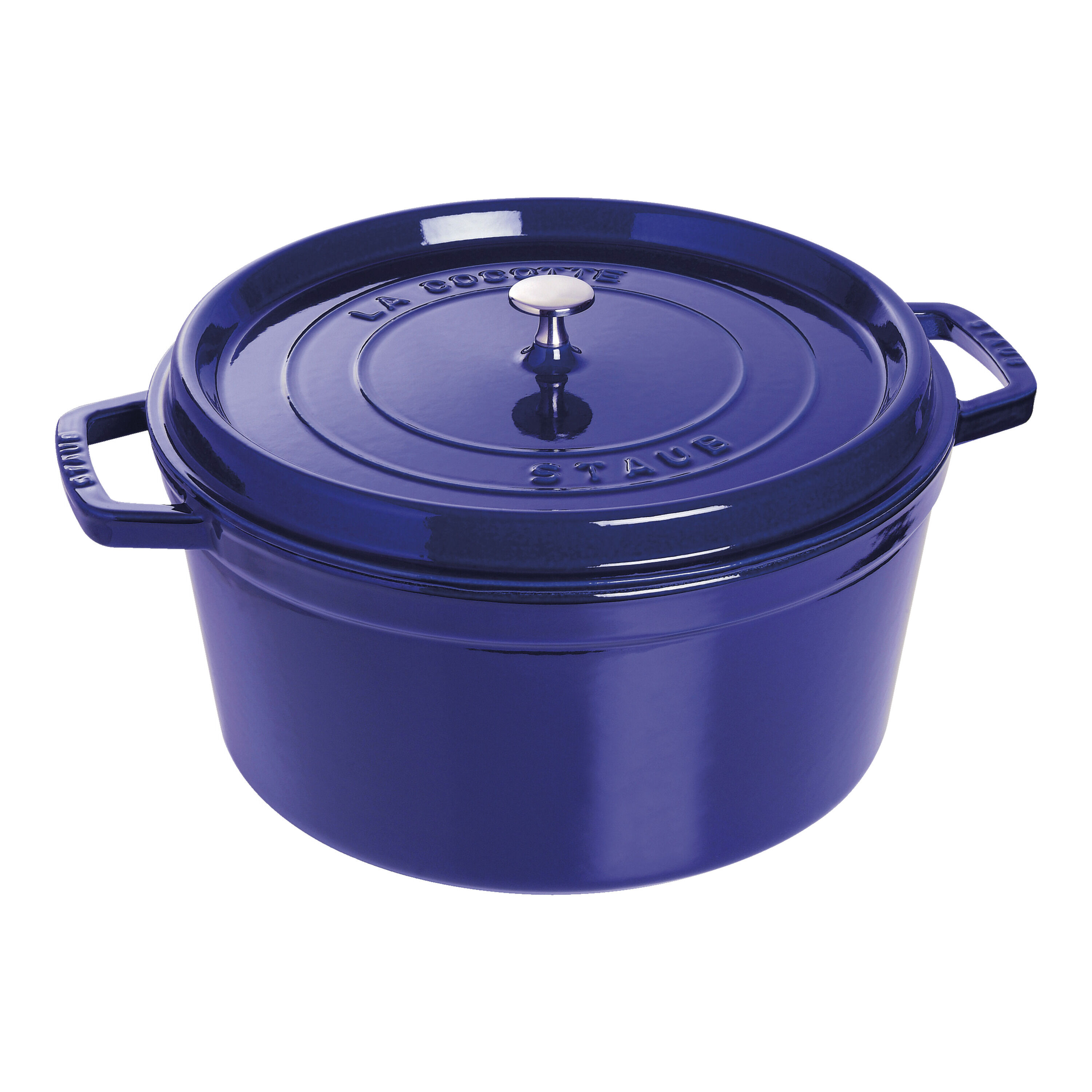 Staub        La Cocotte                Cocotte 30 cm, rund, Dunkelblau, Gusseisen
