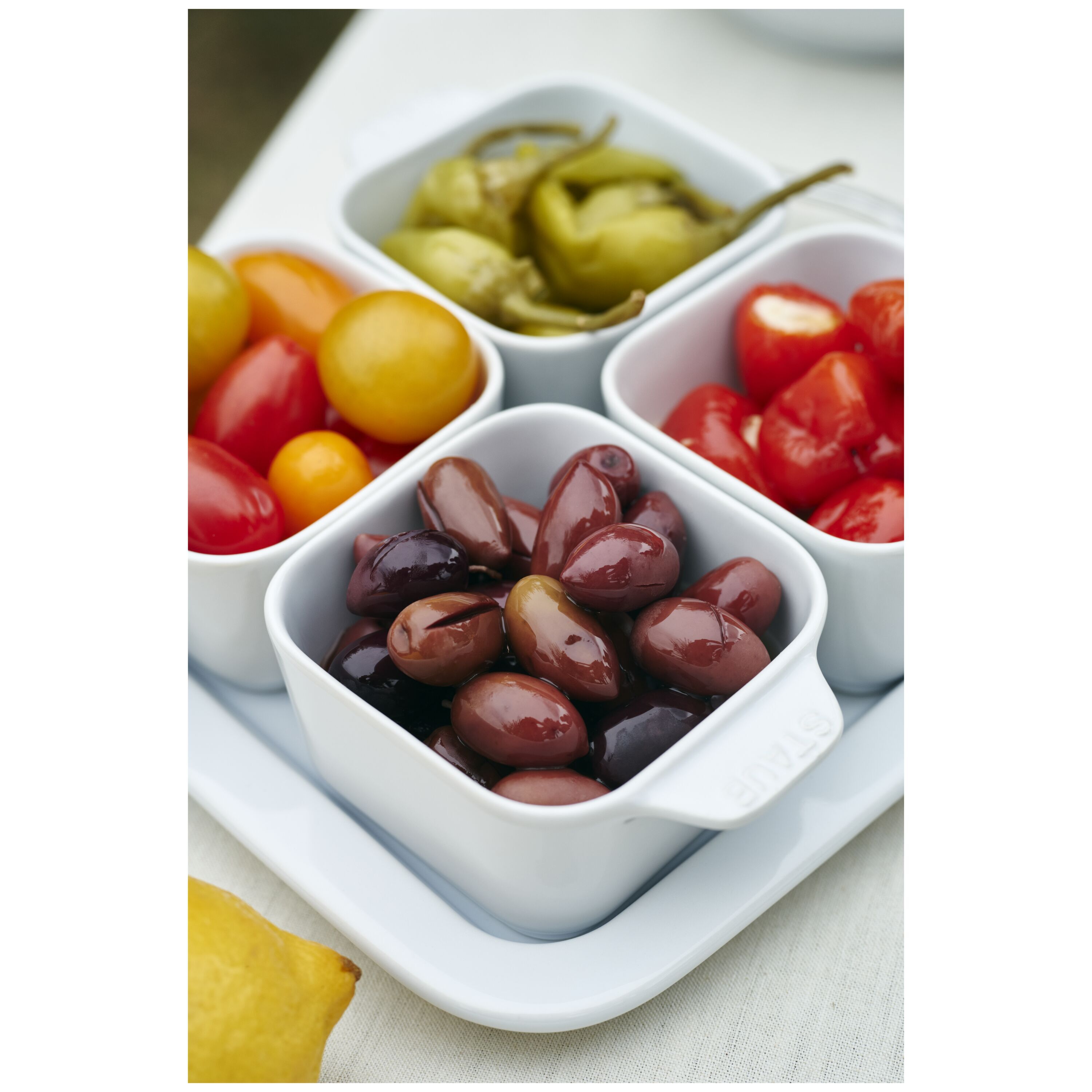 Staub        Ceramique                Tapas Set 5-tlg, Reinweiß, Keramik