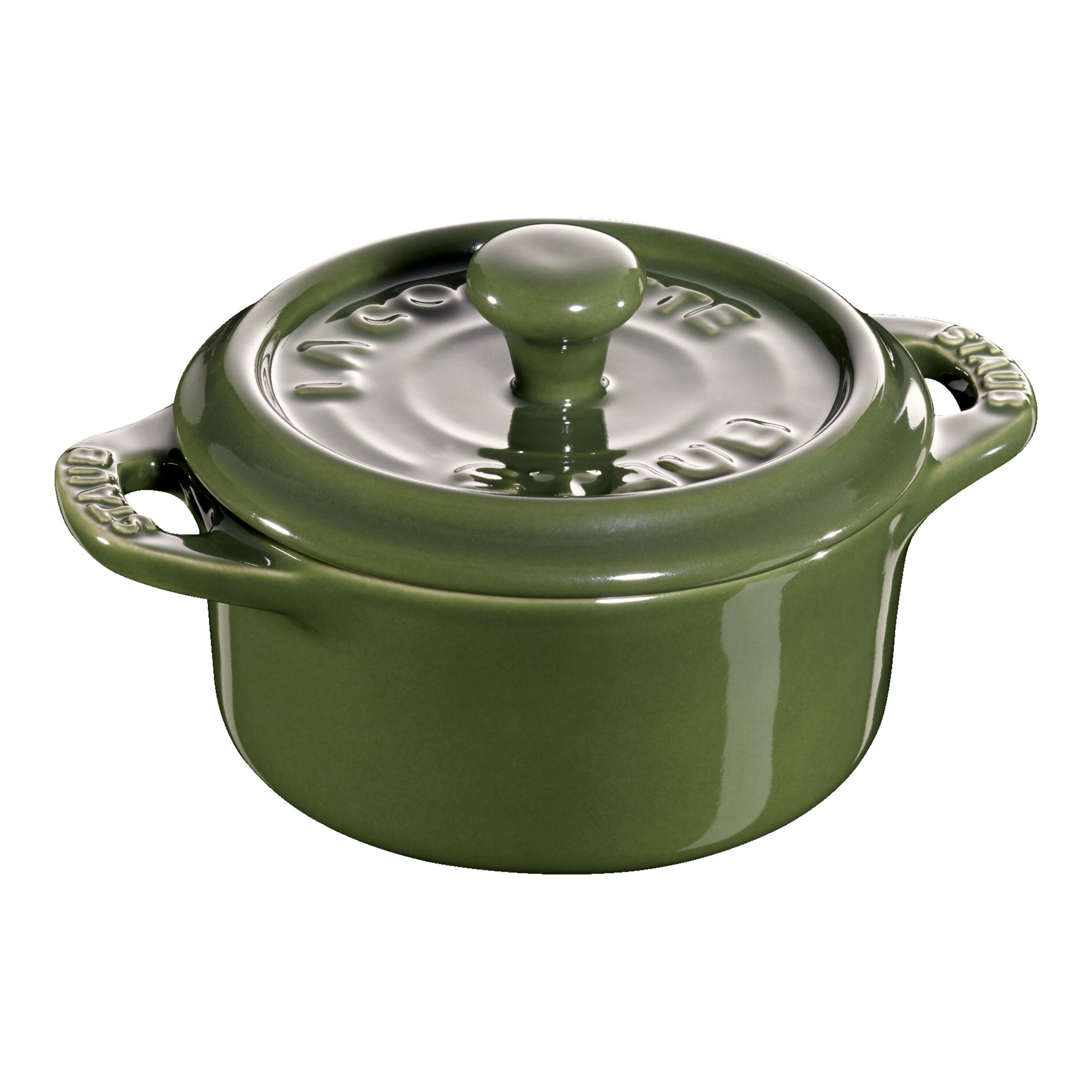 Staub        Ceramique                Mini Cocotte 10 cm, rund, Basilikum-Grün, Keramik